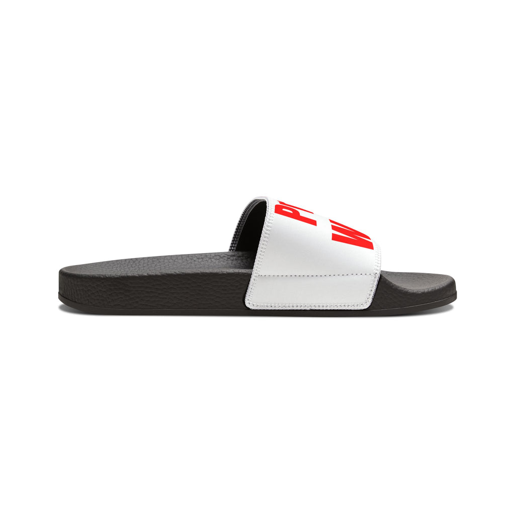 Prayer Warrior Slide Sandals for Men — Removable Strap Casual Beach & Pool Slides