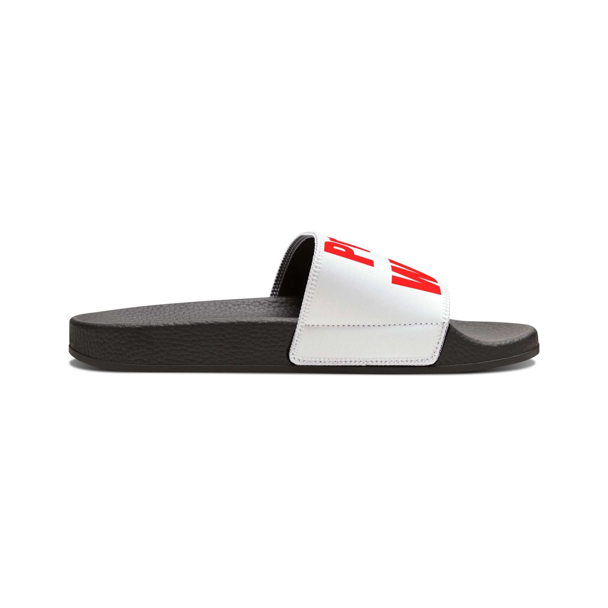 Prayer Warrior Slide Sandals for Men — Removable Strap Casual Beach & Pool Slides