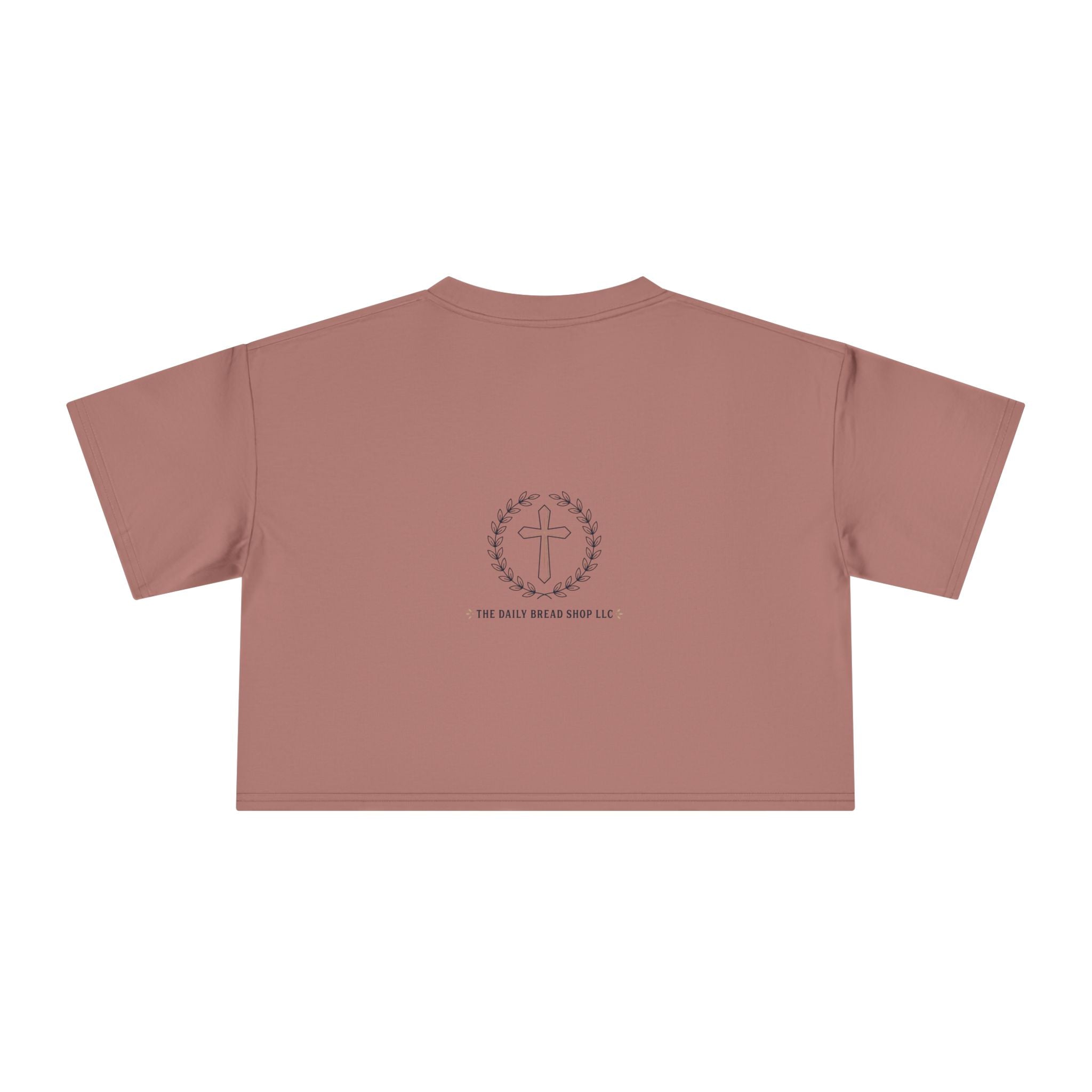 Loved Crop Tee — Christian Faith Message Women’s Cropped Shirt