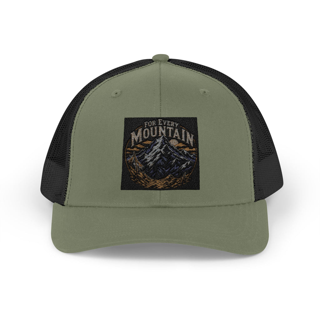 Mountain Patch Trucker Cap — Vintage Outdoor Snapback Hat