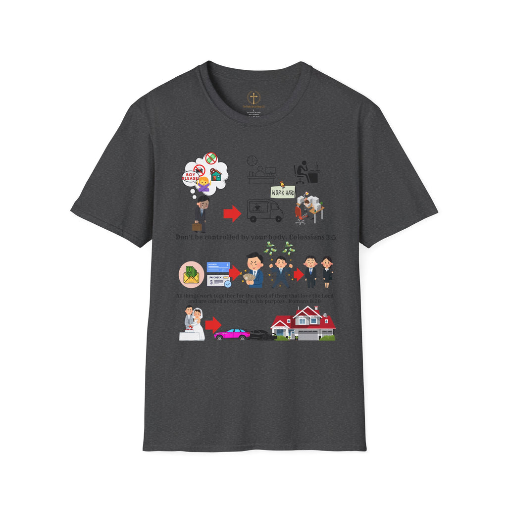 Christian Inspirational T-Shirt — Colossians 3:5 Faith Message