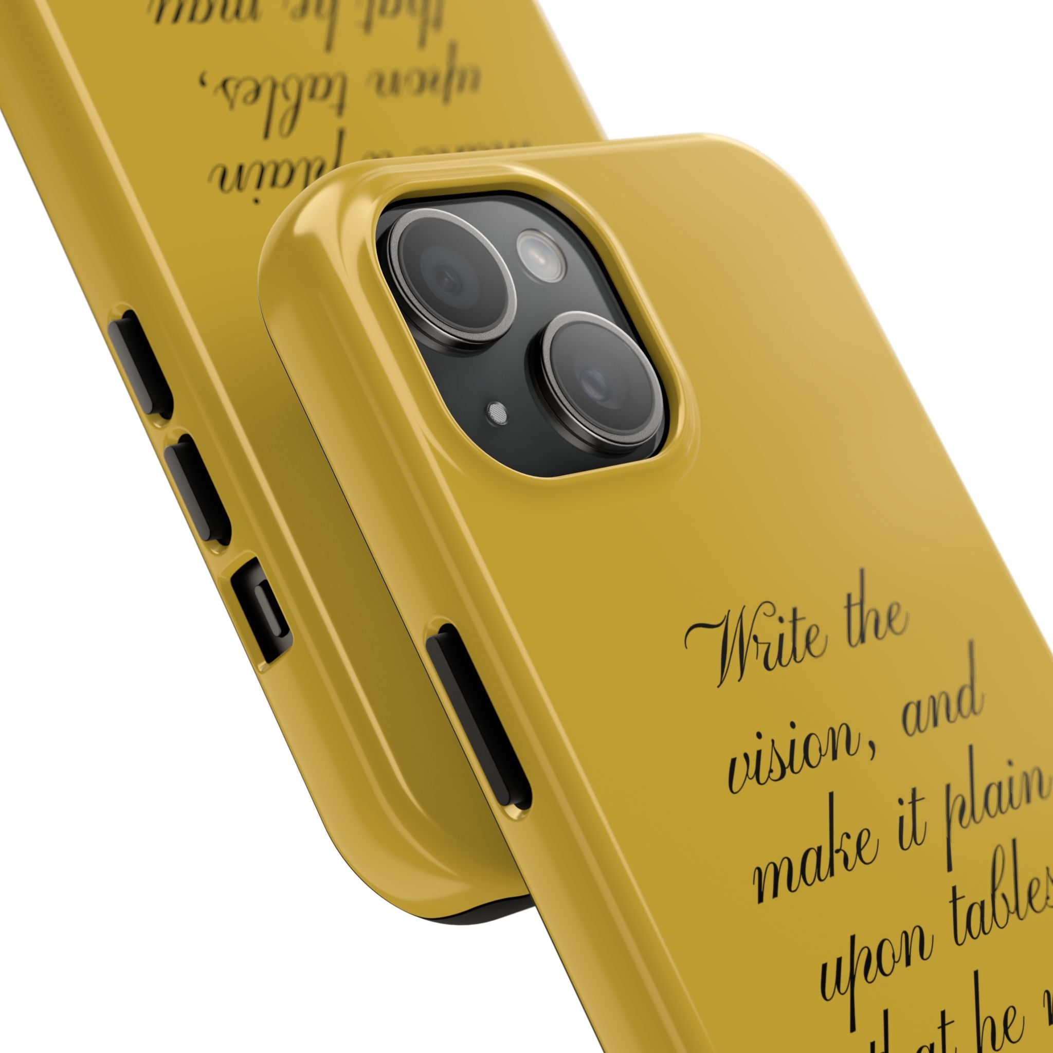 Habakkuk 2:2 Scriptural Tough Phone Case — "Write the vision" Christian Phone Cover