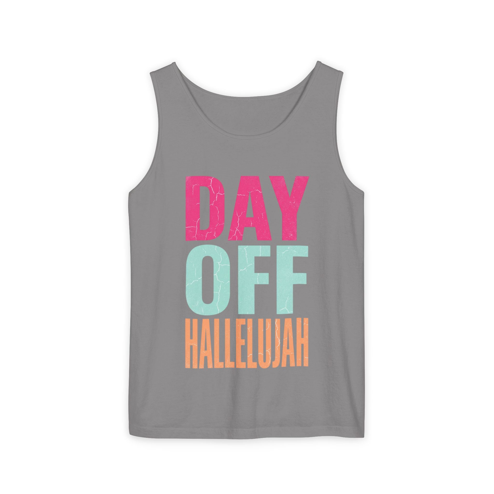 Day Off Hallelujah Tank Top — Funny Relaxation Vacation Shirt