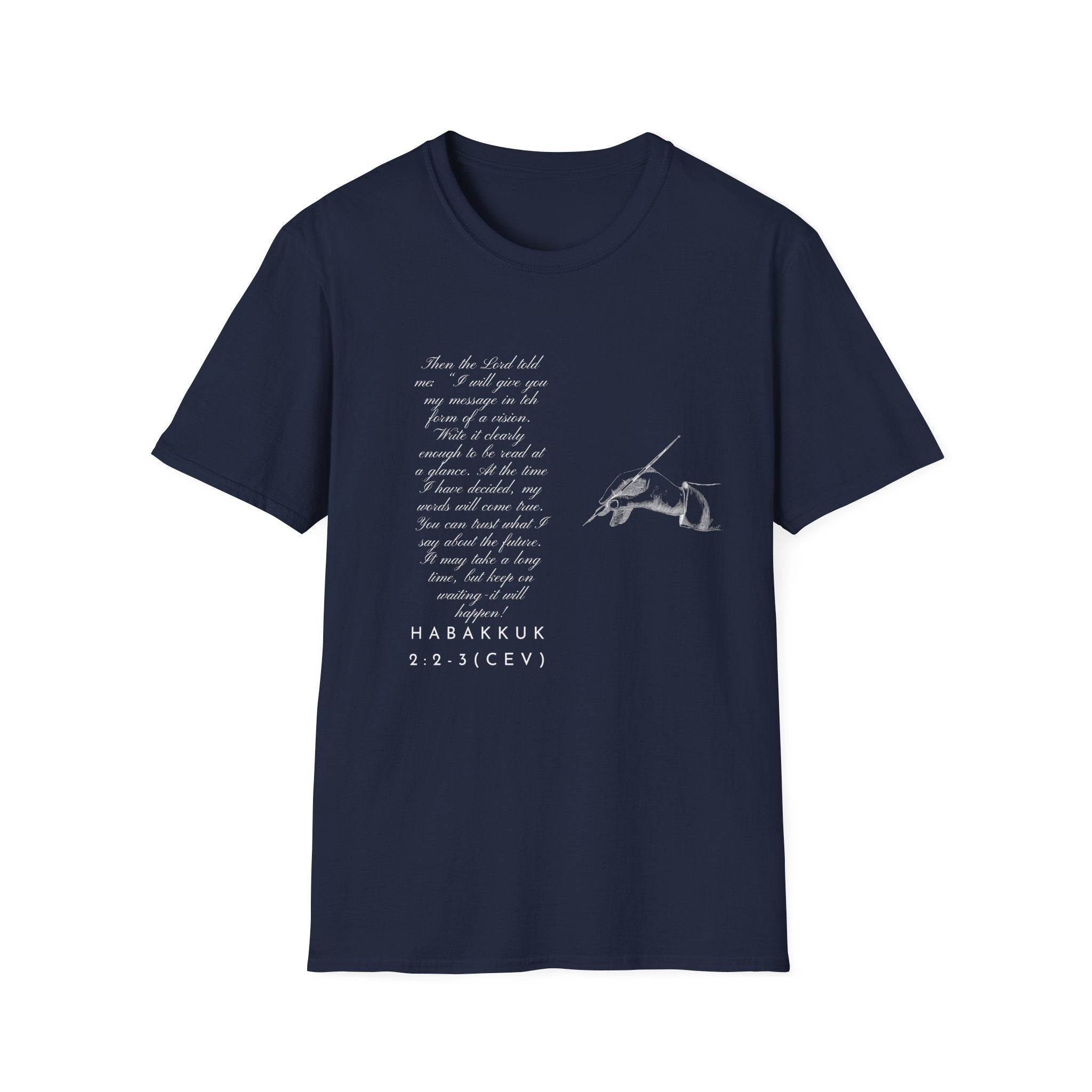 Soft T-Shirt — Write the Vision and Make it Plain (CEV)