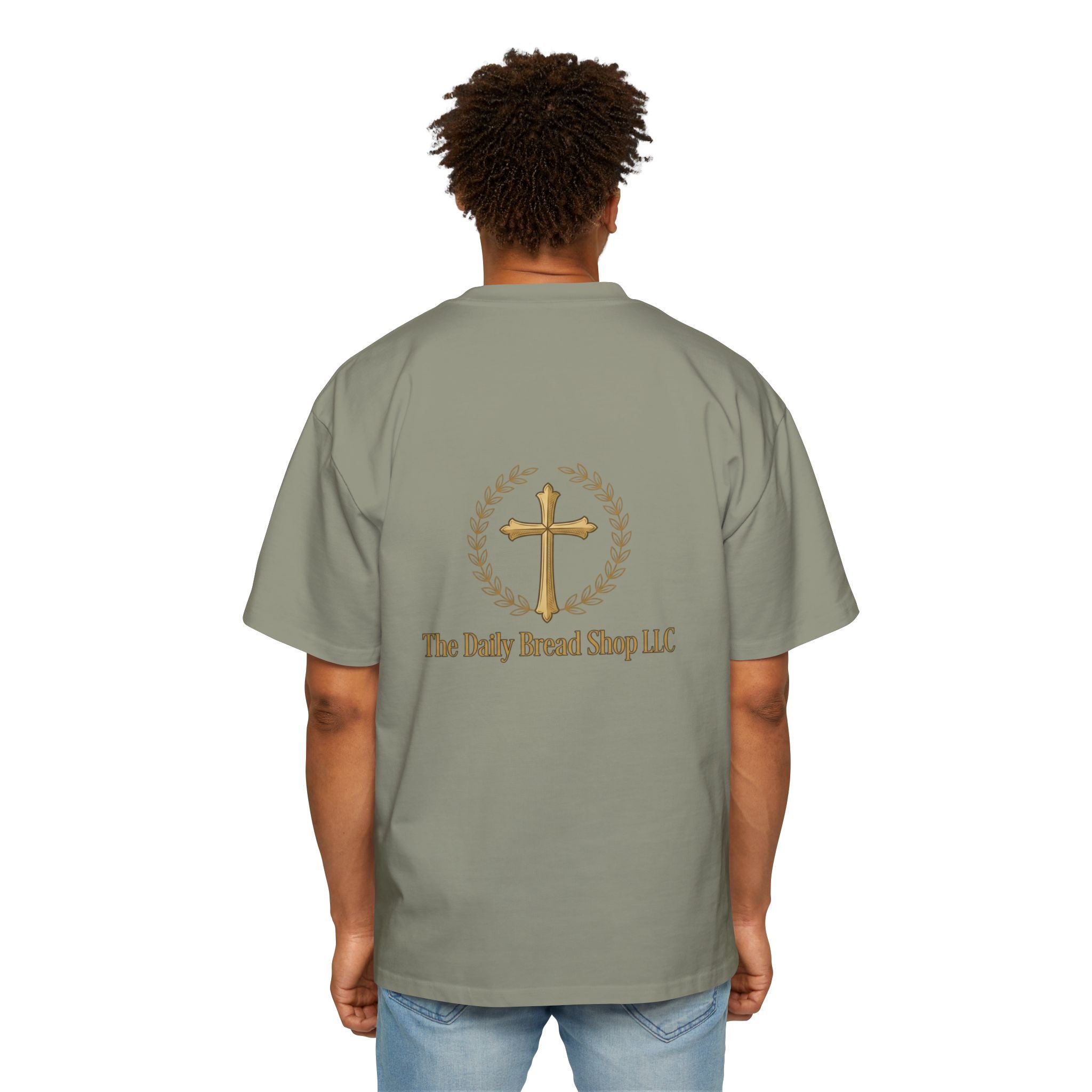 Christian Graphic Tee — "God Will Fight Your Battle" Oversized T‑Shirt