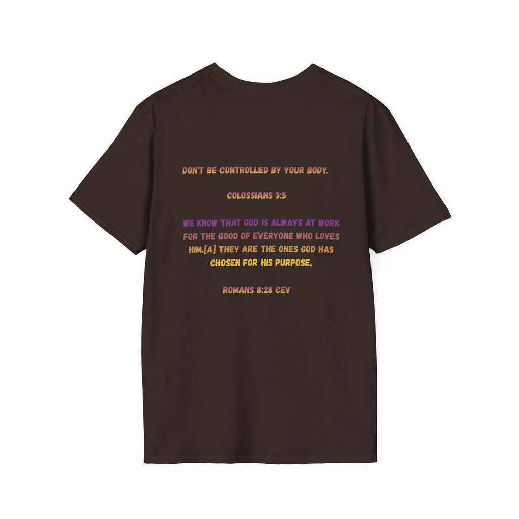 Christian Inspirational T-Shirt — Colossians 3:5 Faith Message