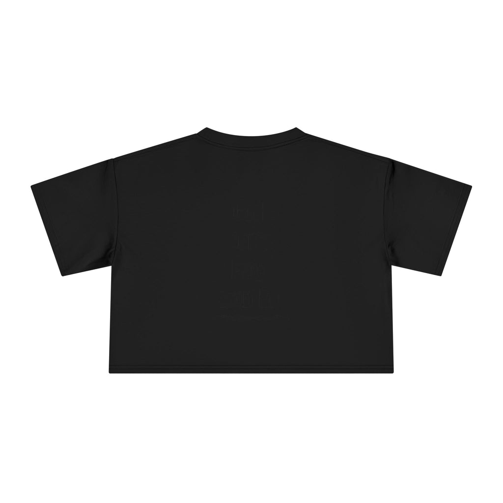 Child of God Crop Tee — "God Don't Play Bout Me" Christian Faith Women's Crop Top