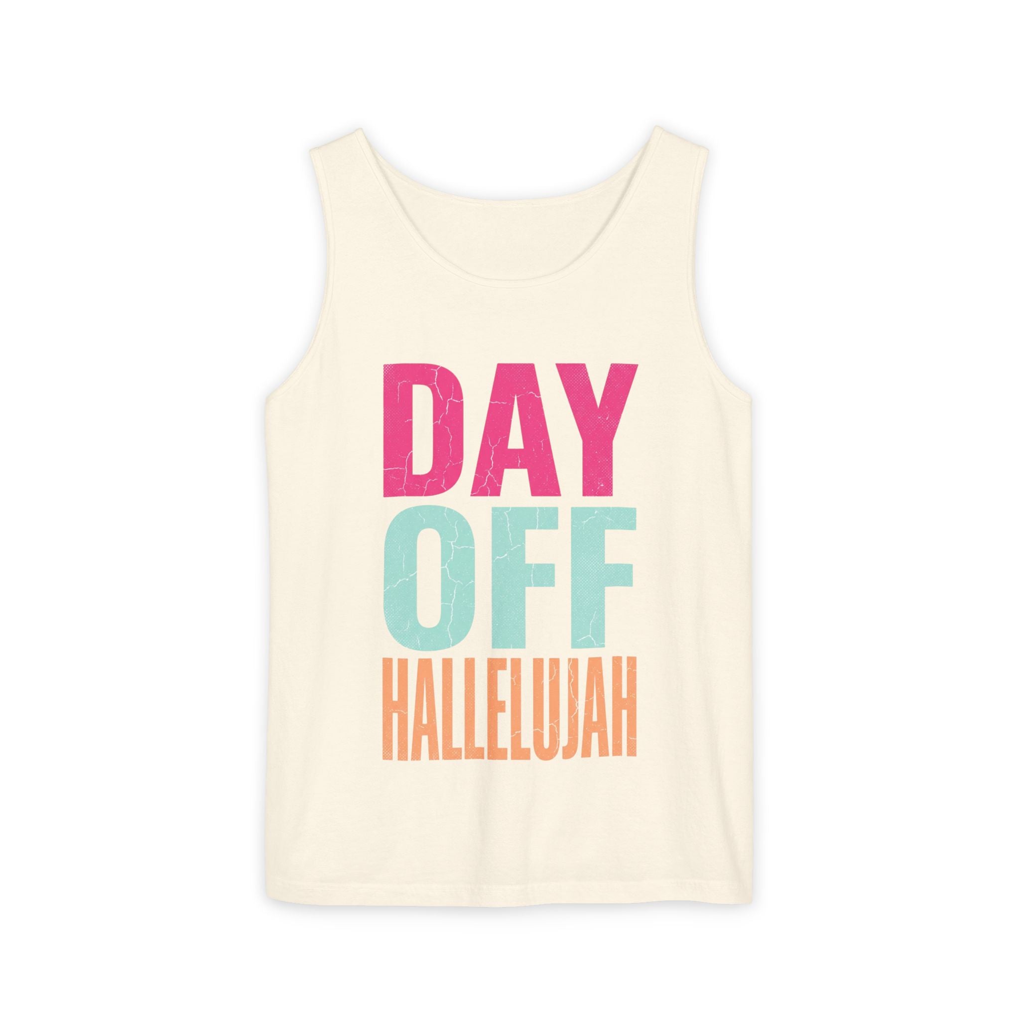 Day Off Hallelujah Tank Top — Funny Relaxation Vacation Shirt