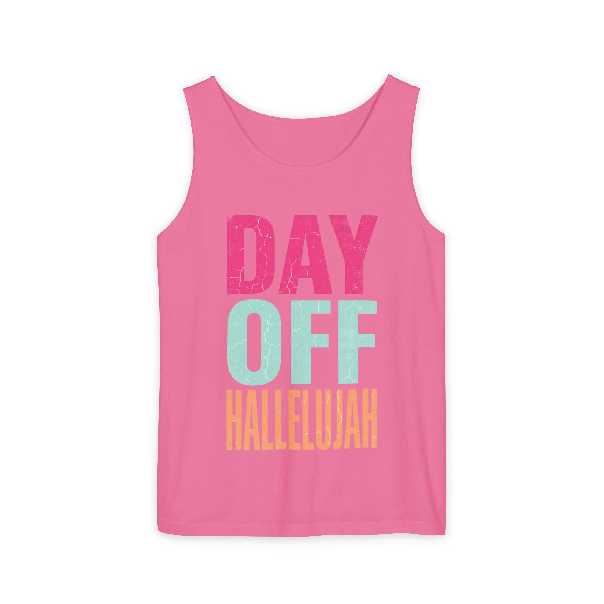 Day Off Hallelujah Tank Top — Funny Relaxation Vacation Shirt