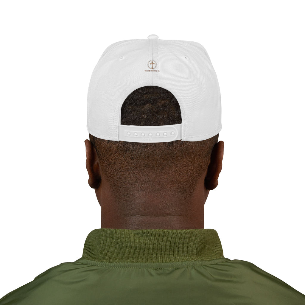 Embroidered Snapback Hat — “As For Me And My House, We Will Serve the Lord” Streetwear Cap
