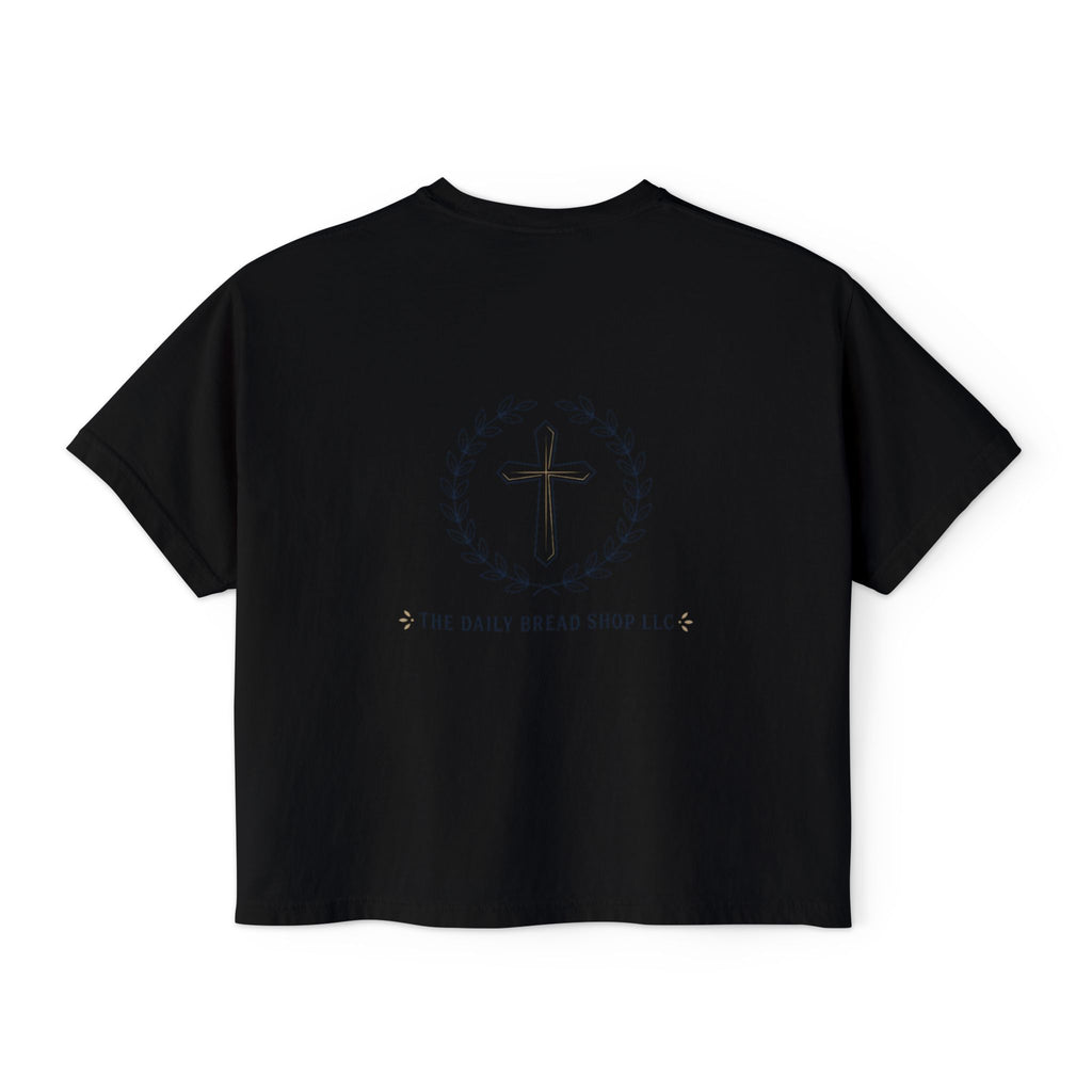 Women's Christian Boxy Tee — Write the Vision and Make it Plain (KJV)