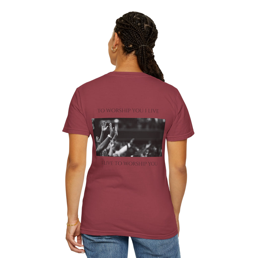 Worship Together T-Shirt — "To Worship You I Live" Graphic Tee