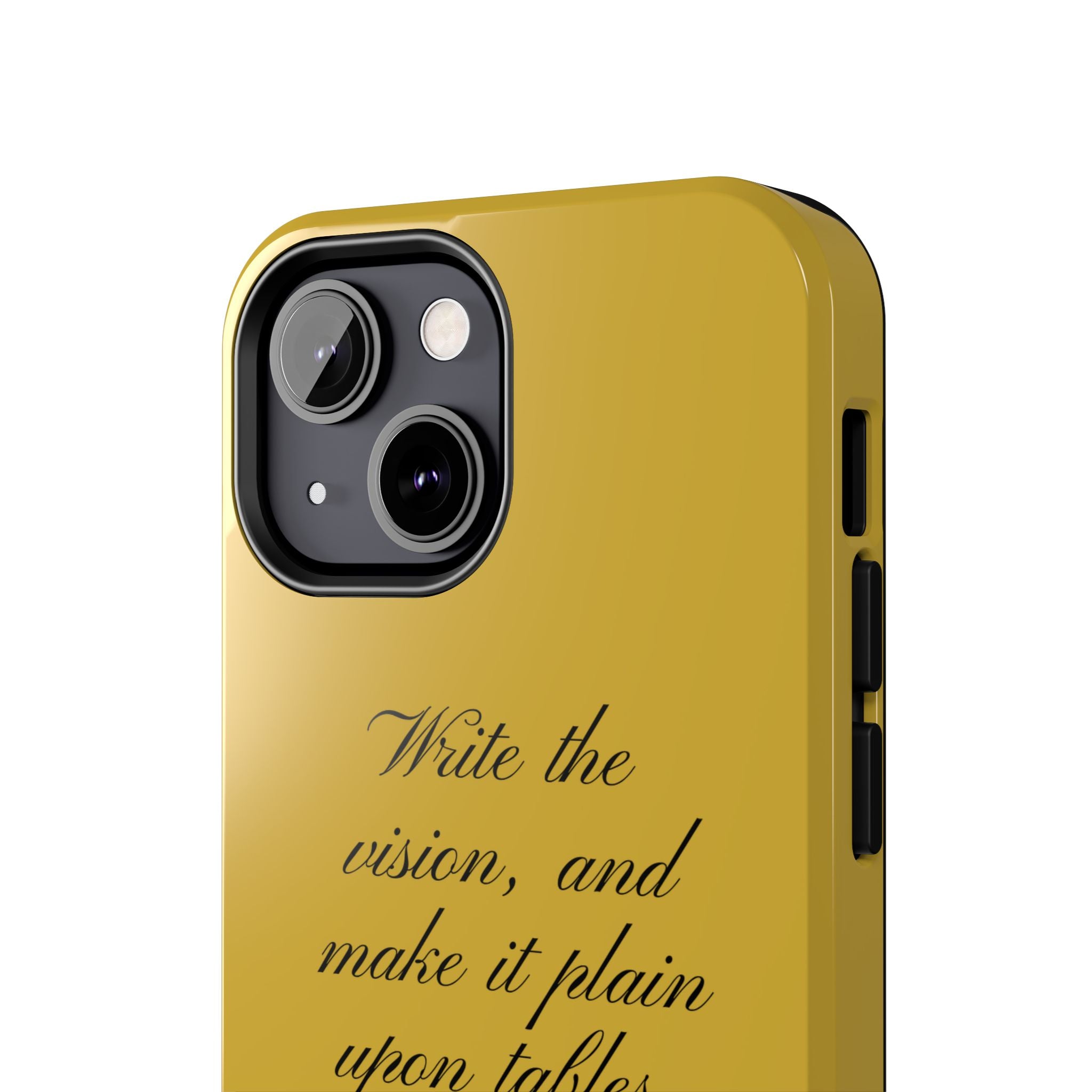 Habakkuk 2:2 Scriptural Tough Phone Case — "Write the vision" Christian Phone Cover