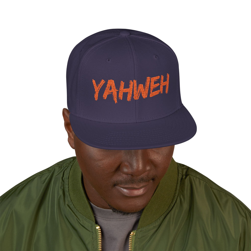 Embroidered "Yahweh" Snapback Hat - Streetwear Christian Cap