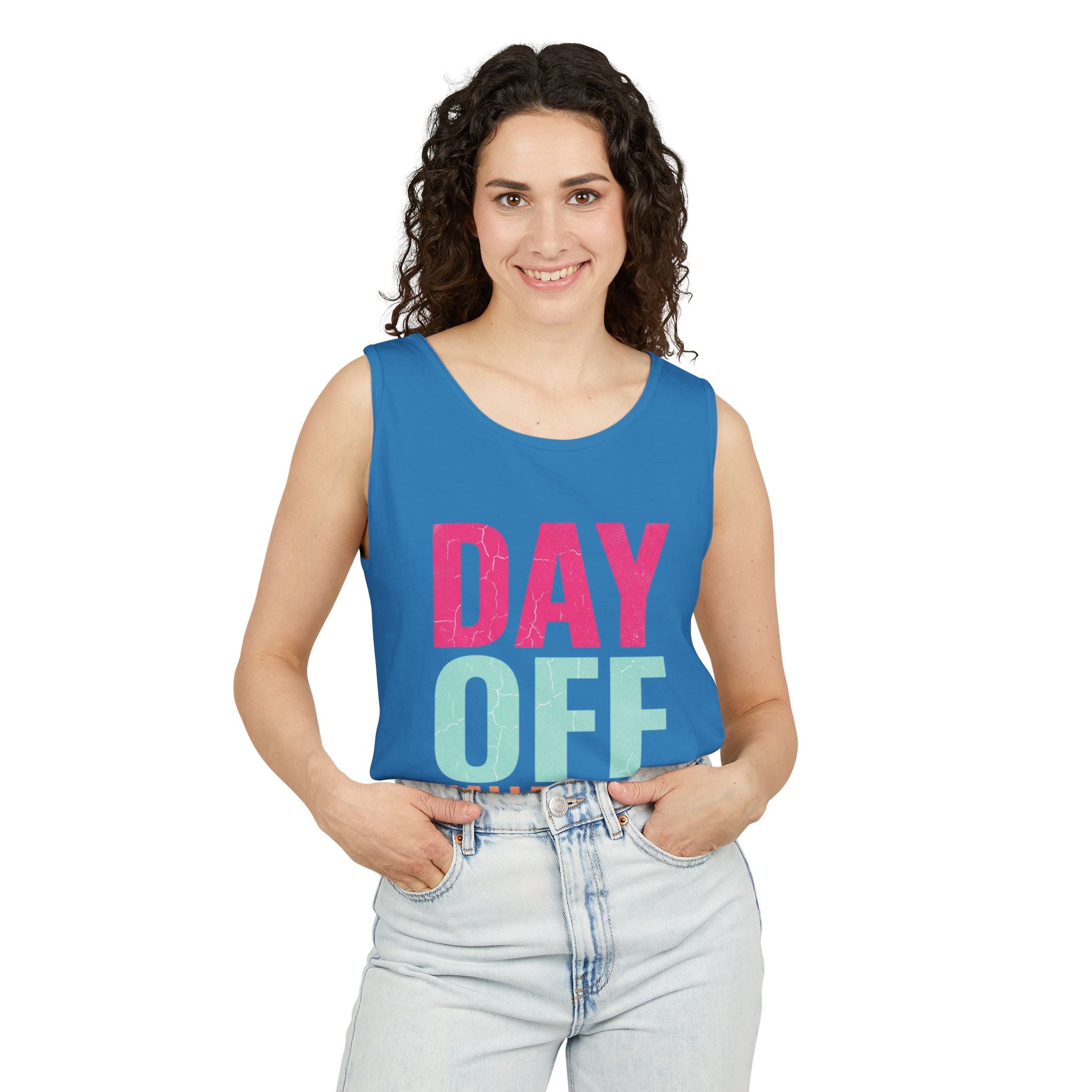 Day Off Hallelujah Tank Top — Funny Relaxation Vacation Shirt