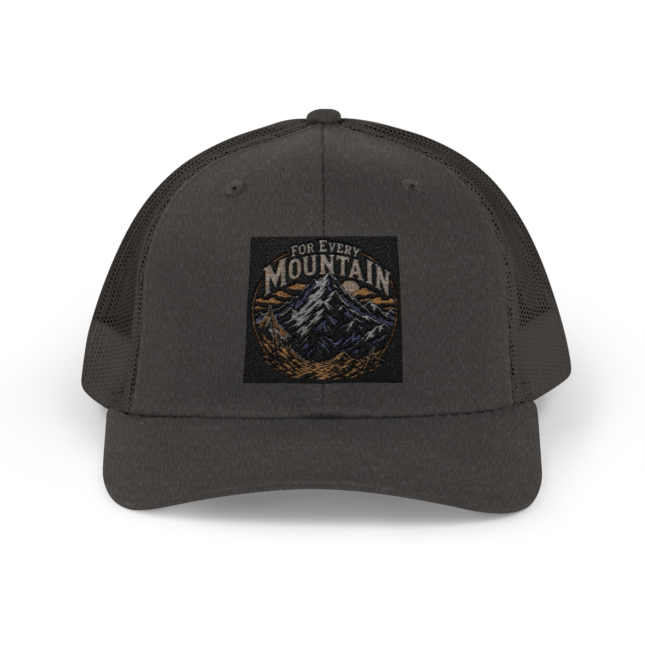 Mountain Patch Trucker Cap — Vintage Outdoor Snapback Hat