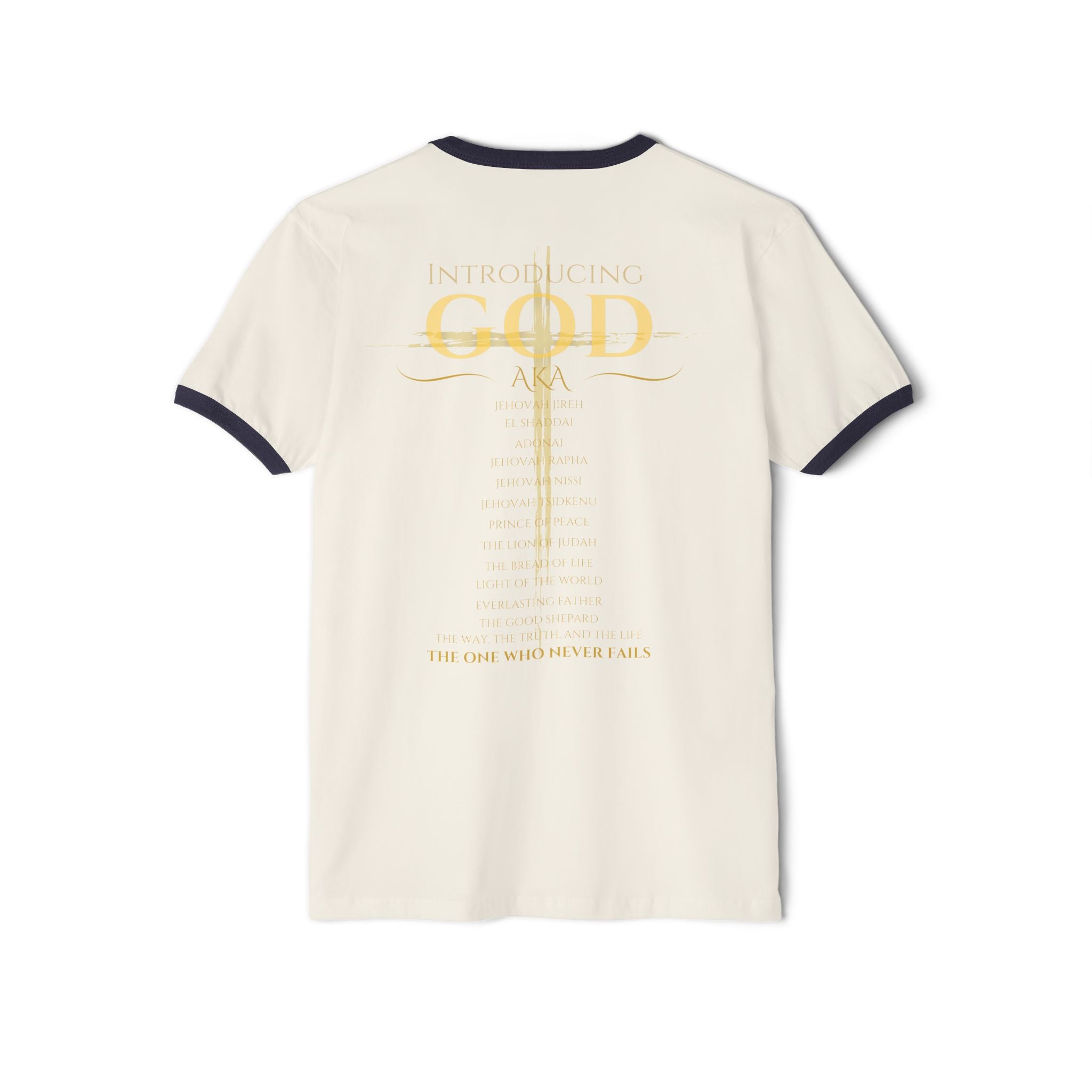 Introducing God Cross Ringer T-Shirt – Faith-Based Vintage Style