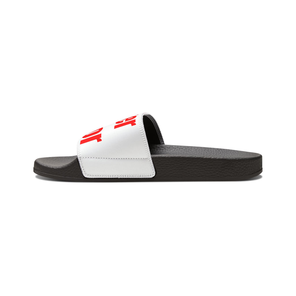 Prayer Warrior Slide Sandals for Men — Removable Strap Casual Beach & Pool Slides