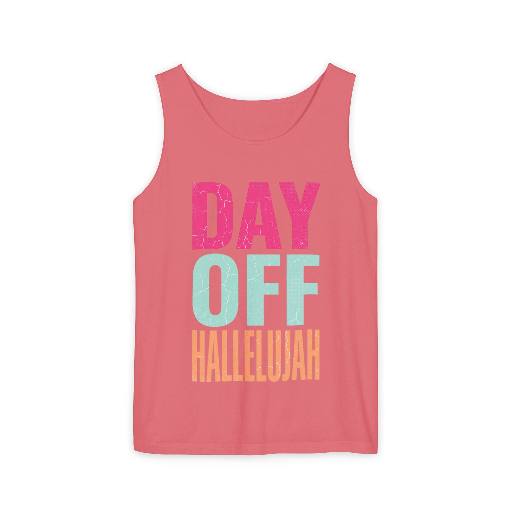 Day Off Hallelujah Tank Top — Funny Relaxation Vacation Shirt