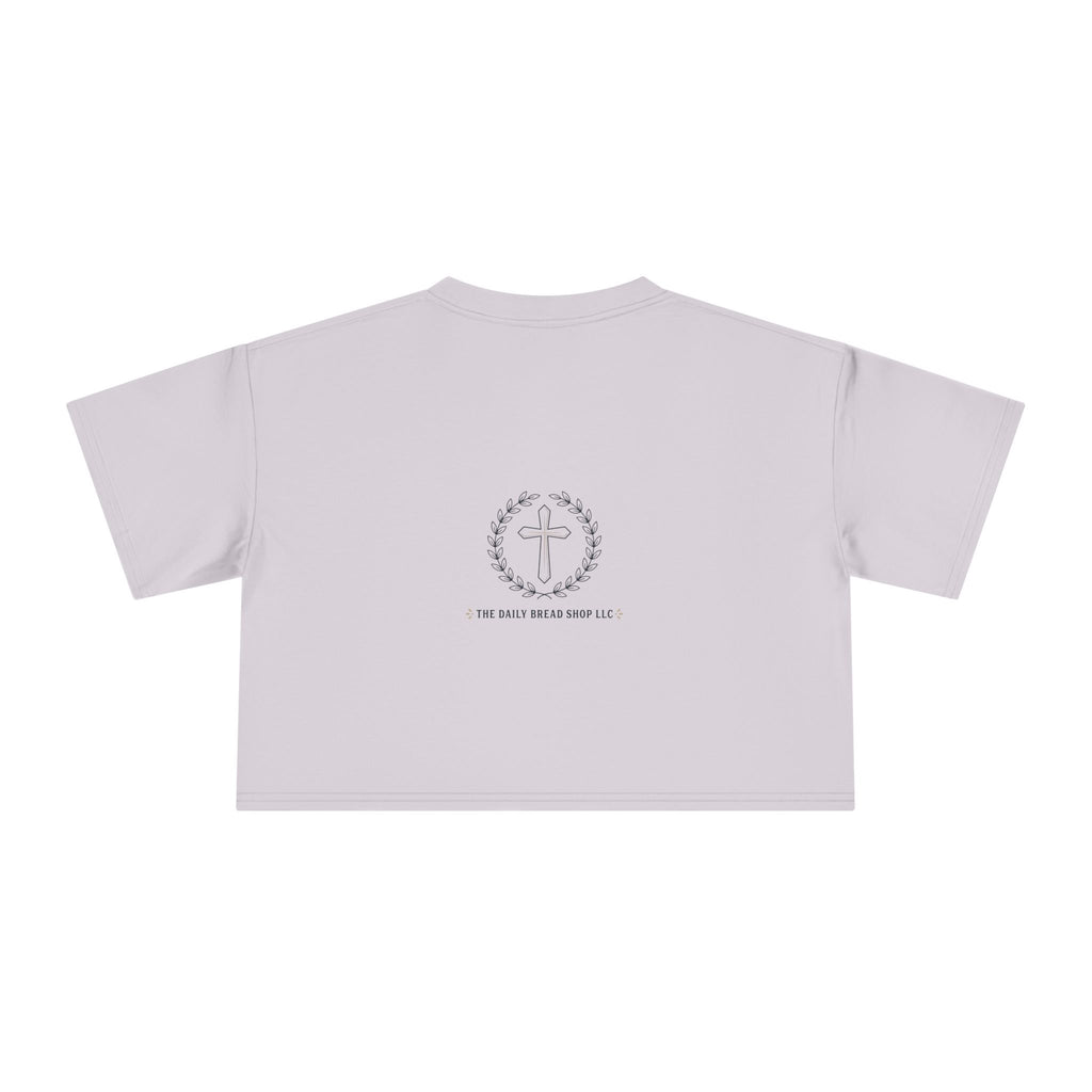 Loved Crop Tee — Christian Faith Message Women’s Cropped Shirt