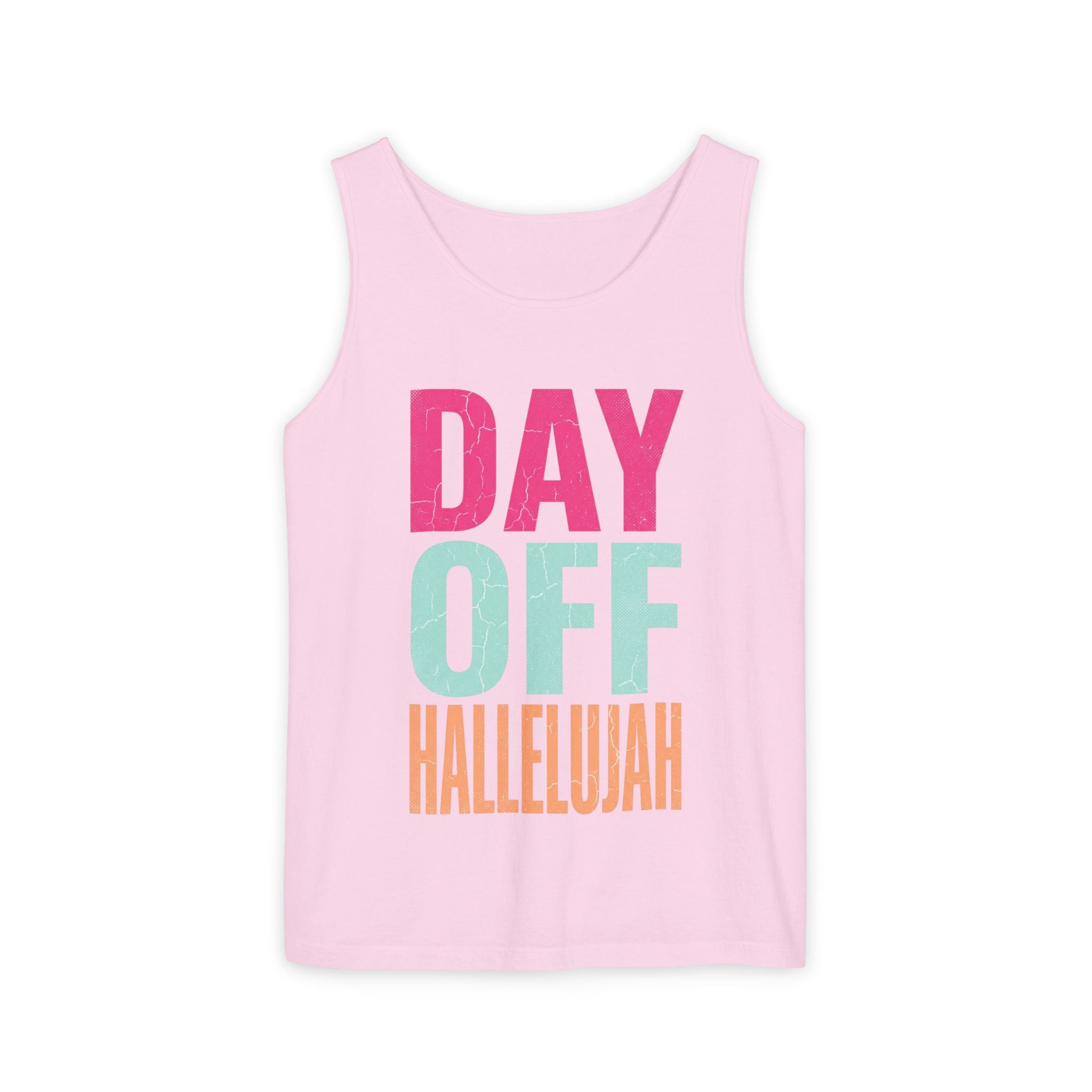 Day Off Hallelujah Tank Top — Funny Relaxation Vacation Shirt