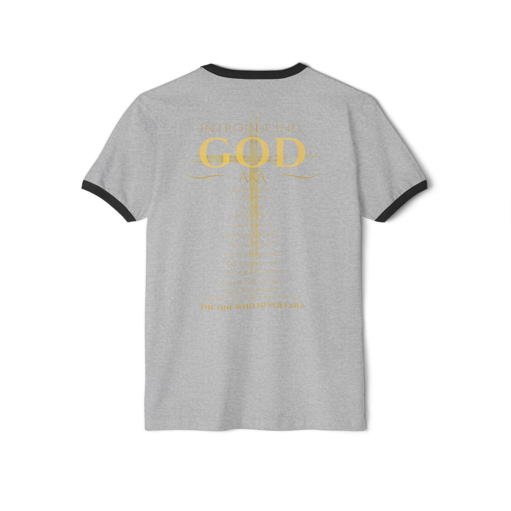 Introducing God Cross Ringer T-Shirt – Faith-Based Vintage Style