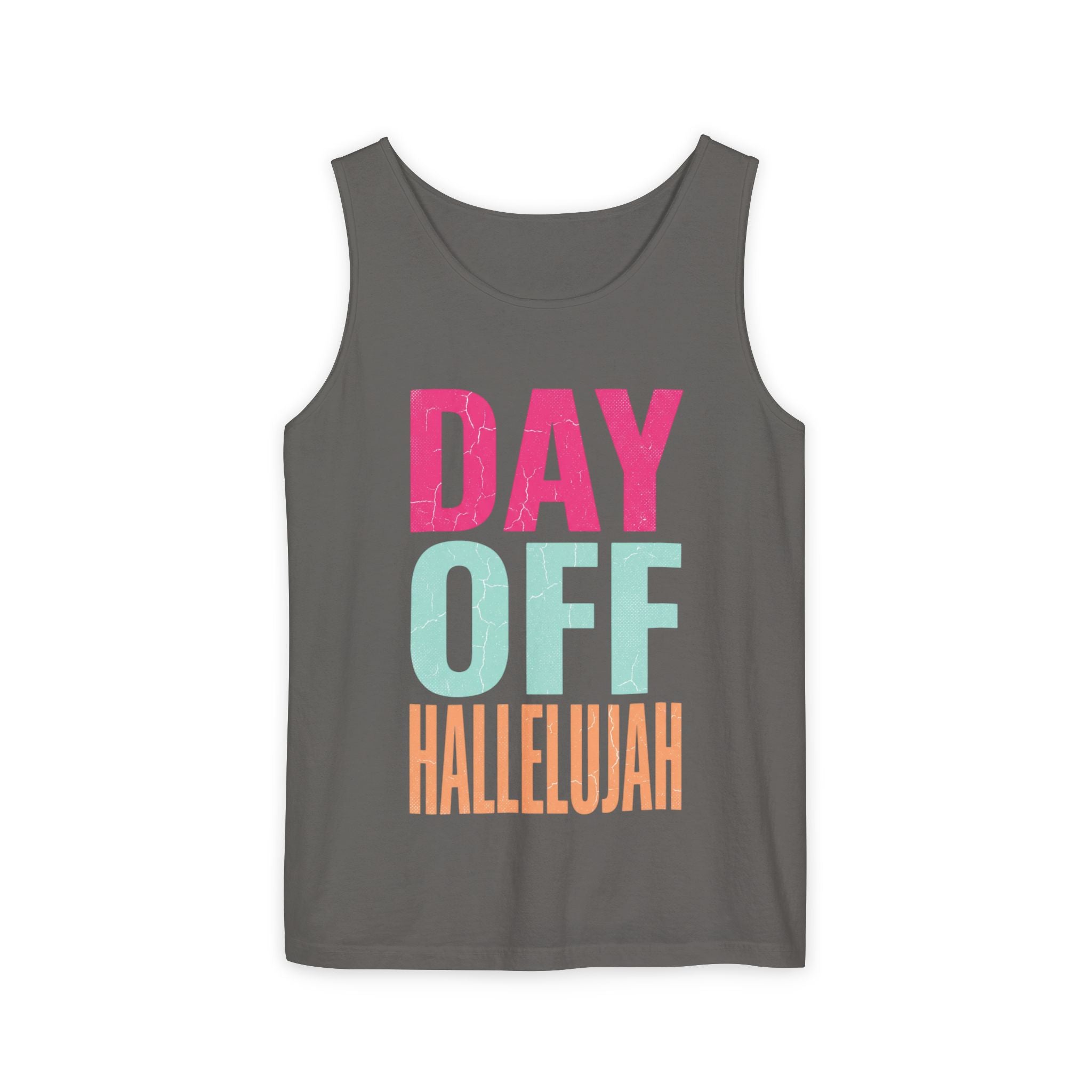 Day Off Hallelujah Tank Top — Funny Relaxation Vacation Shirt