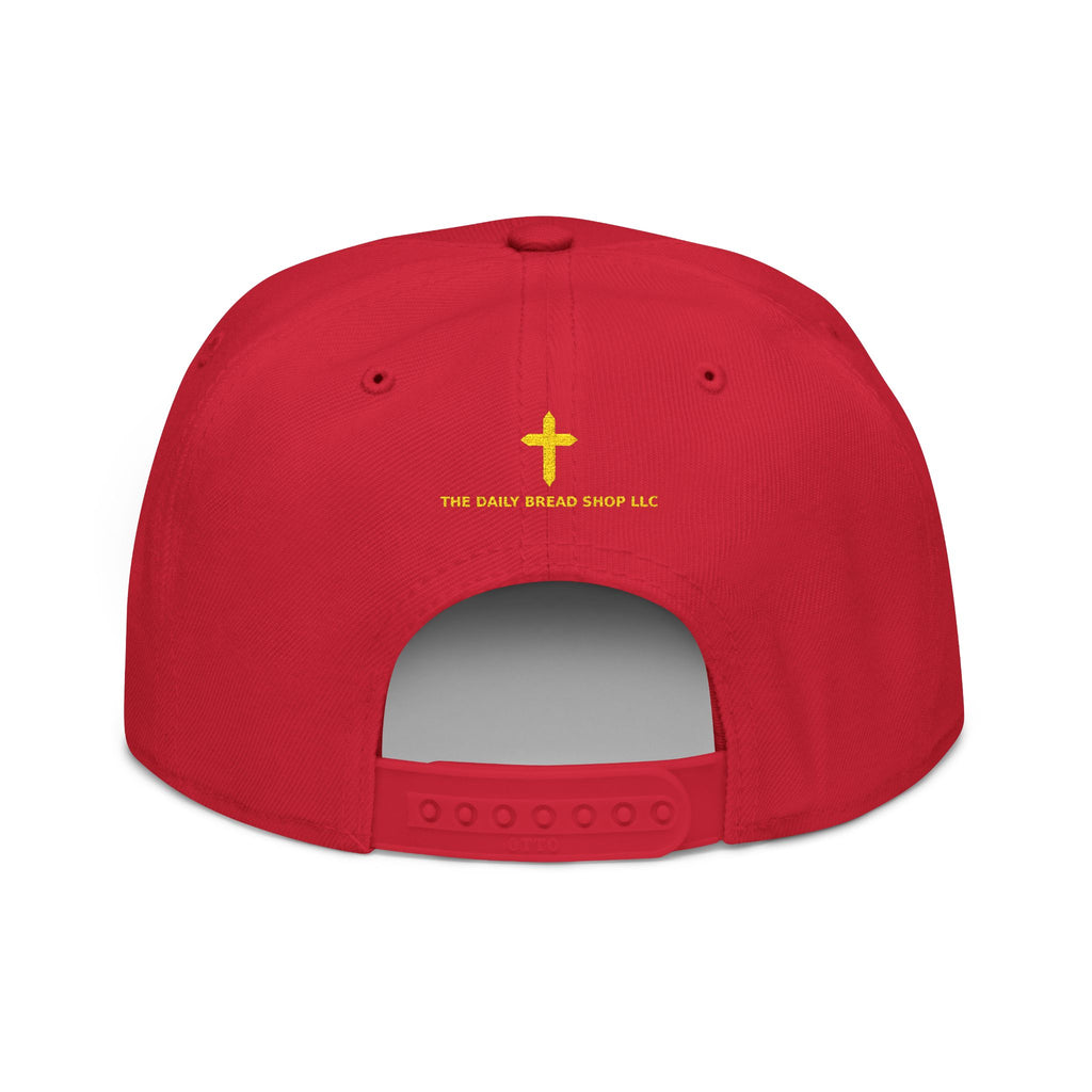 Embroidered Snapback Hat — “As For Me And My House, We Will Serve the Lord” Streetwear Cap