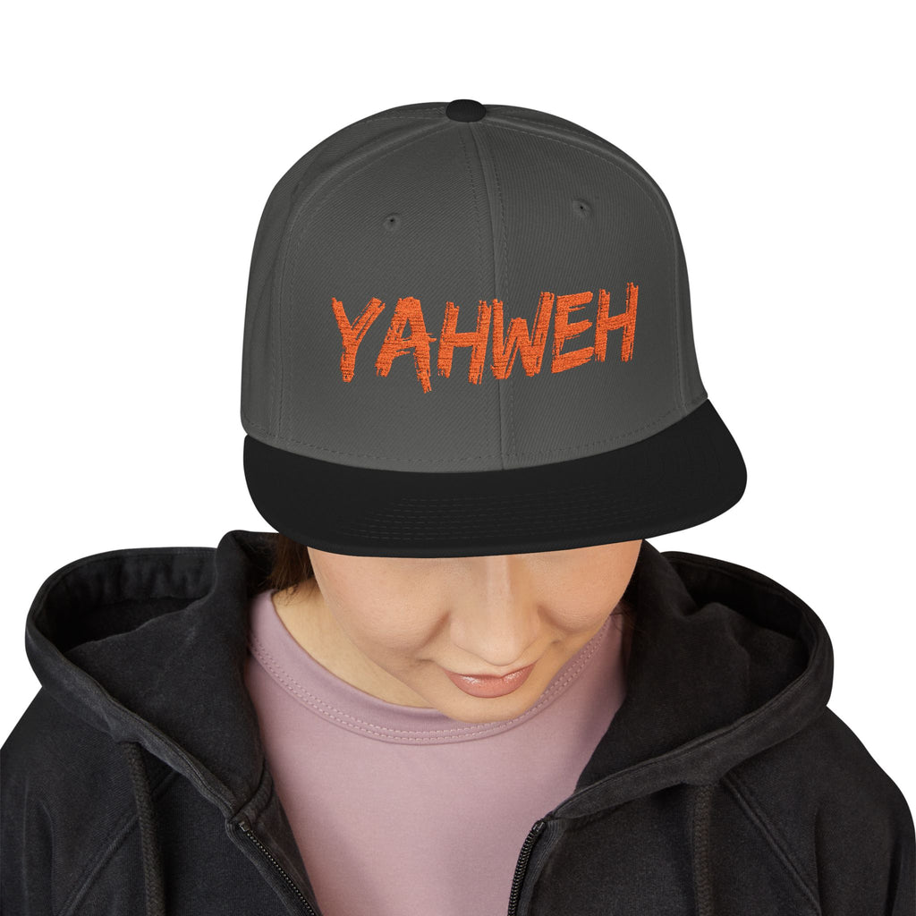 Embroidered "Yahweh" Snapback Hat - Streetwear Christian Cap