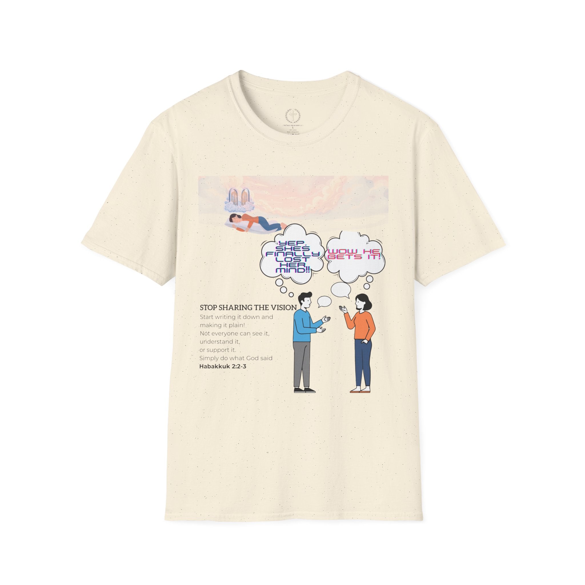 T-Shirt — 'Stop Sharing the Vision' Inspirational Conversation Graphic Tee