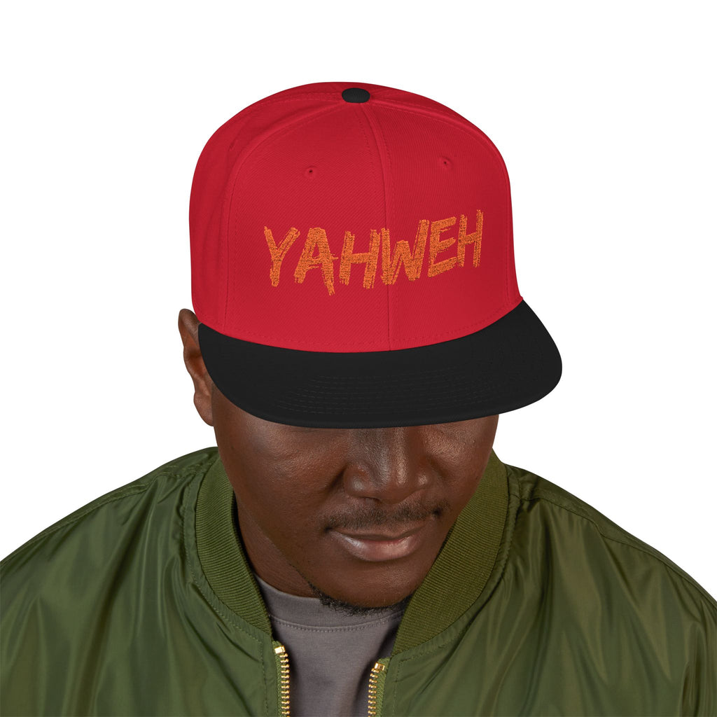 Embroidered "Yahweh" Snapback Hat - Streetwear Christian Cap