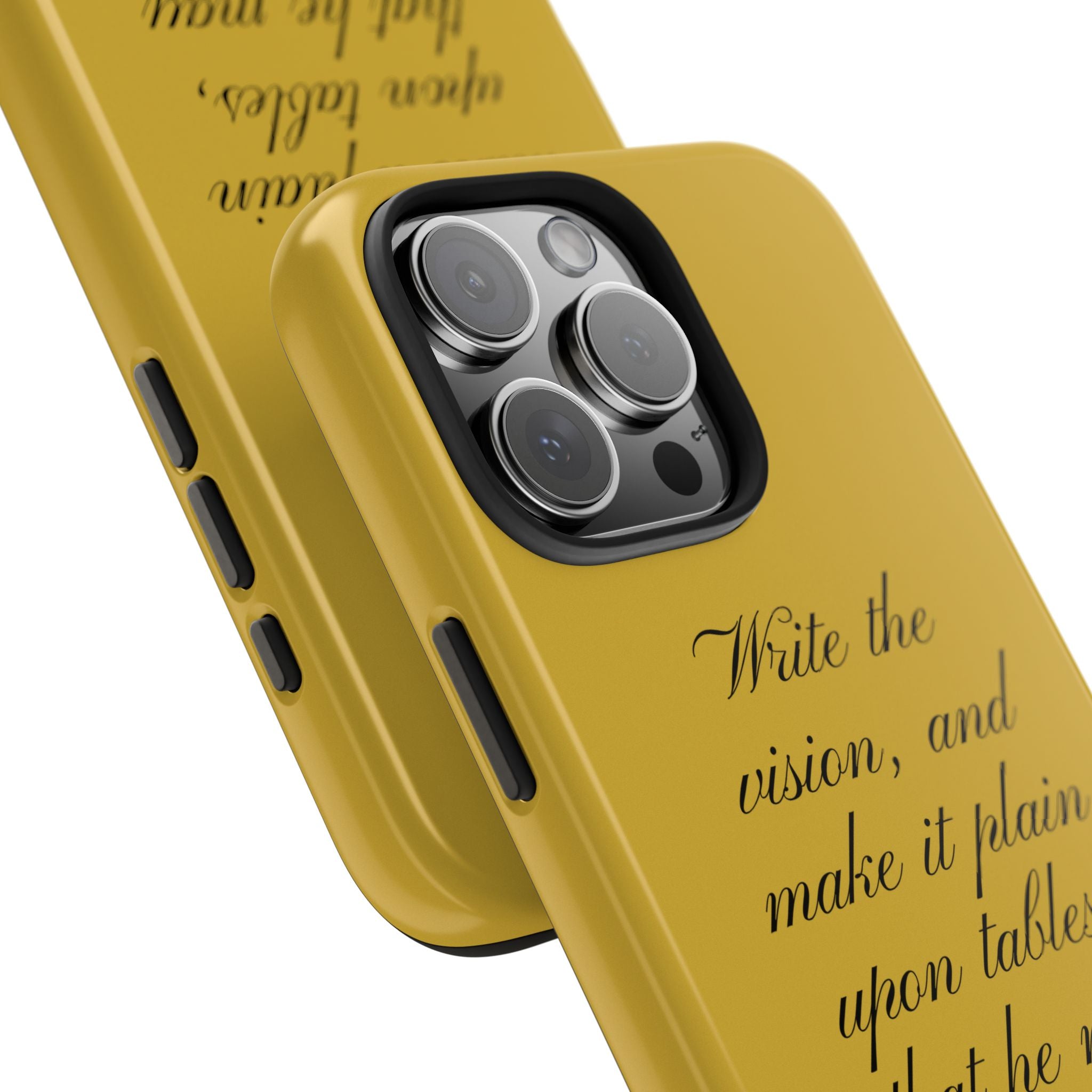 Habakkuk 2:2 Scriptural Tough Phone Case — "Write the vision" Christian Phone Cover