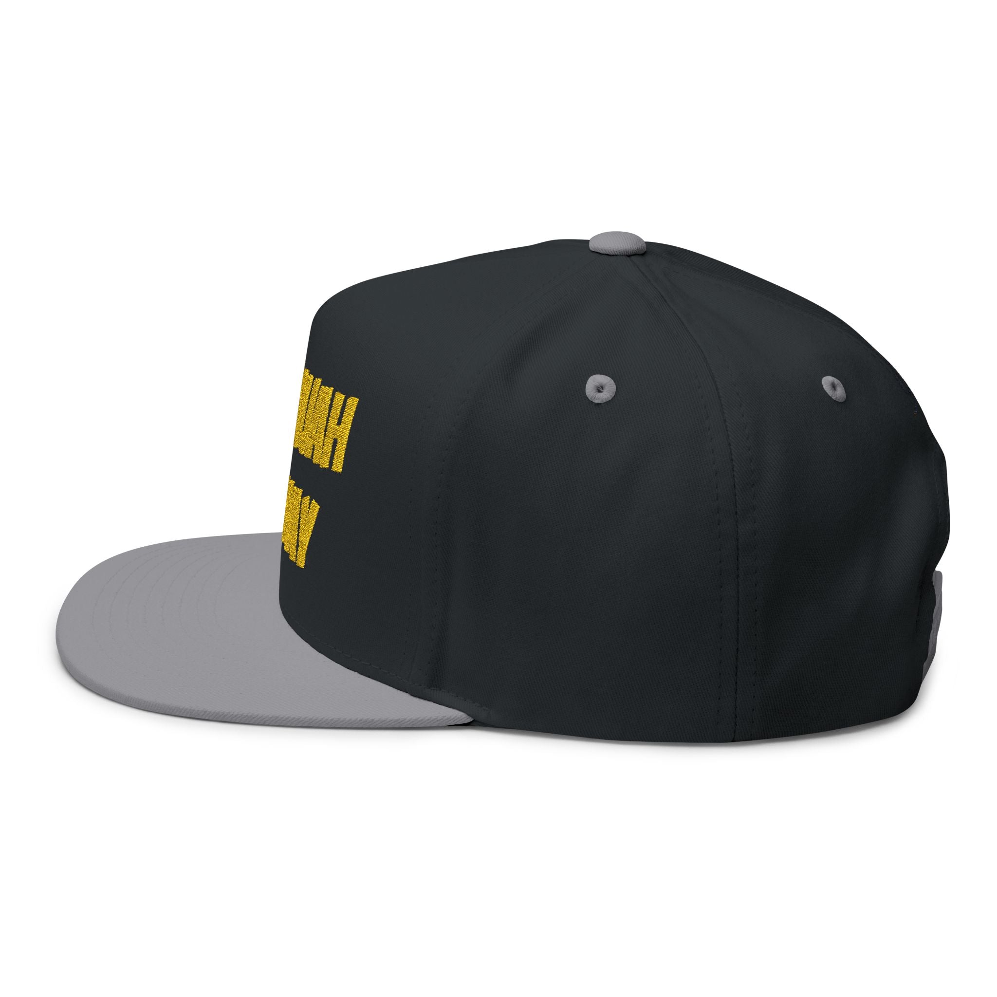 Hallelujah Anyway Flat Bill Cap — Embroidered Christian Snapback