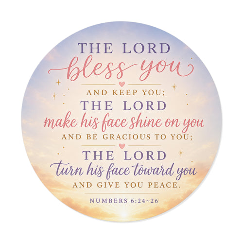 Bless You Vinyl Sticker — Numbers 6:24-26 Scripture Praise Sticker