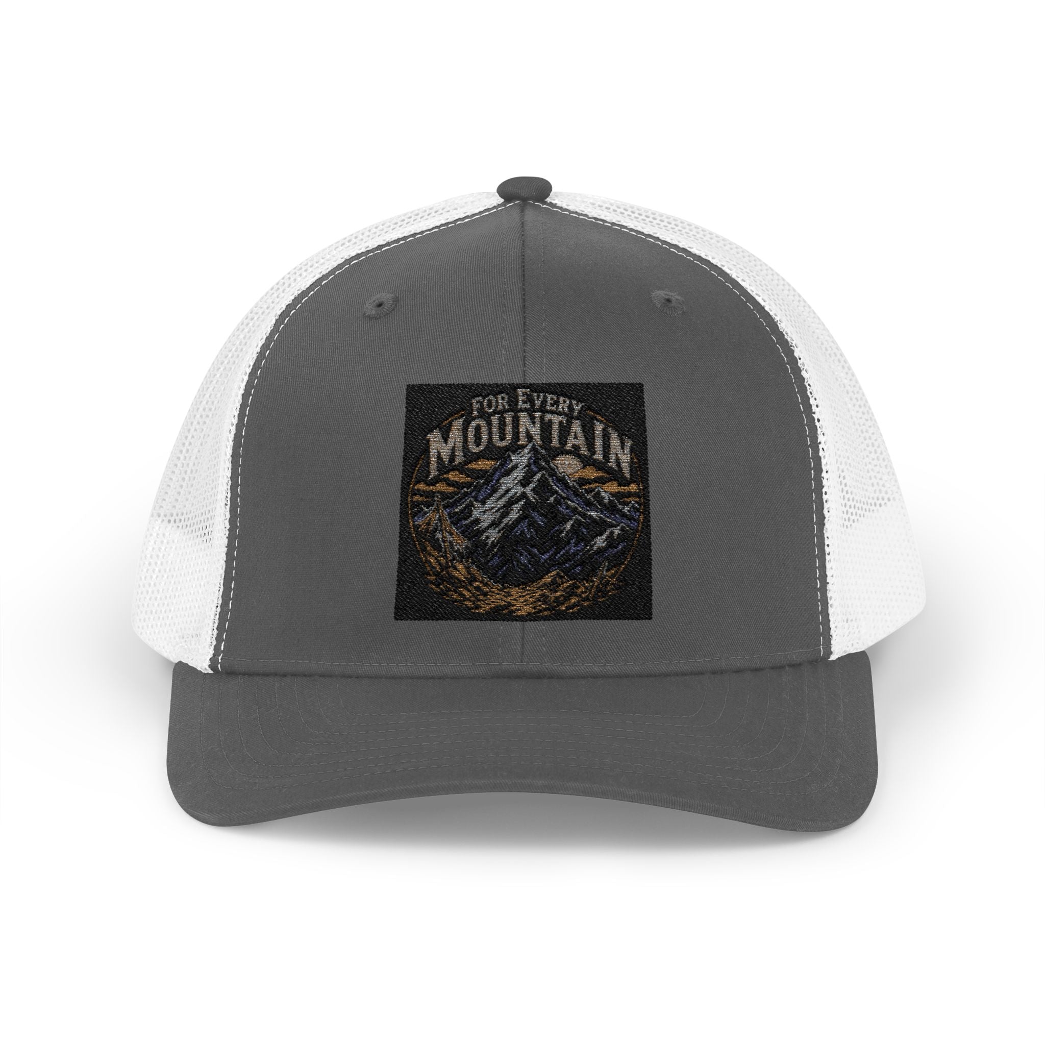 Mountain Patch Trucker Cap — Vintage Outdoor Snapback Hat