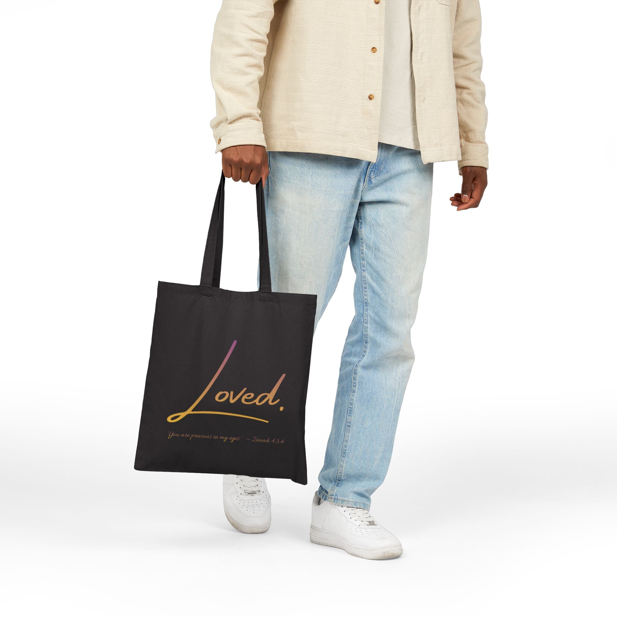 Loved. Canvas Tote Bag  for Gifts & Everyday