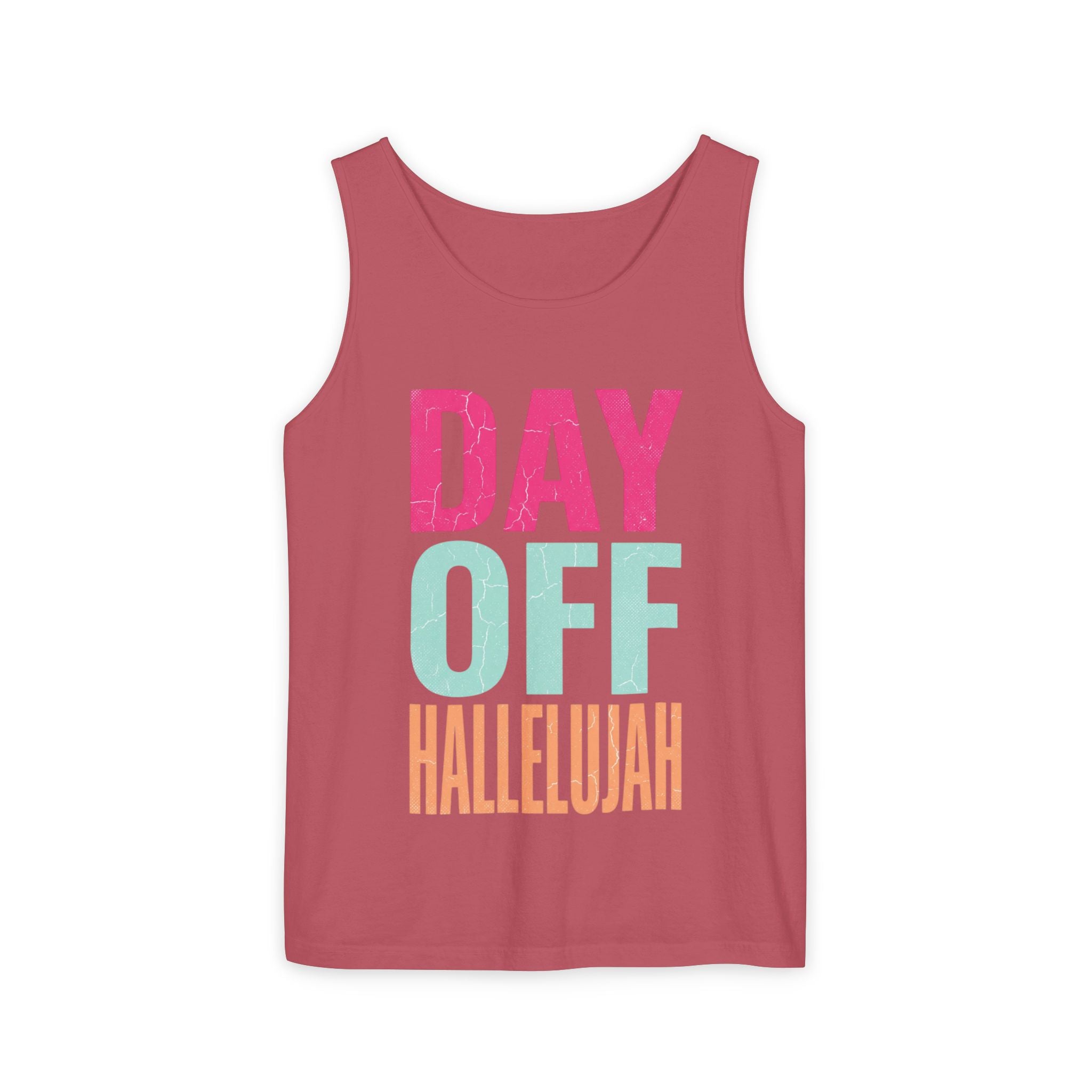 Day Off Hallelujah Tank Top — Funny Relaxation Vacation Shirt