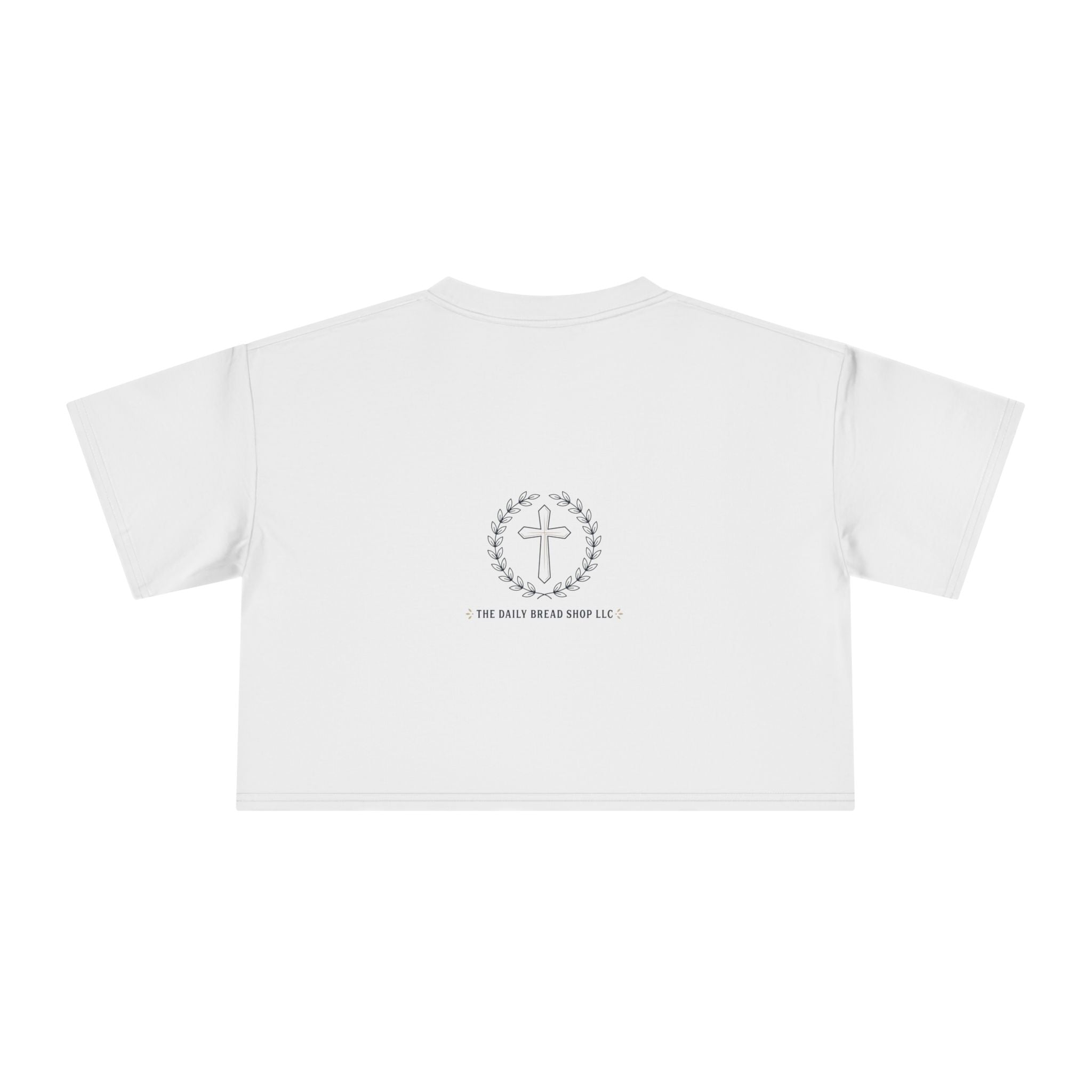 Loved Crop Tee — Christian Faith Message Women’s Cropped Shirt