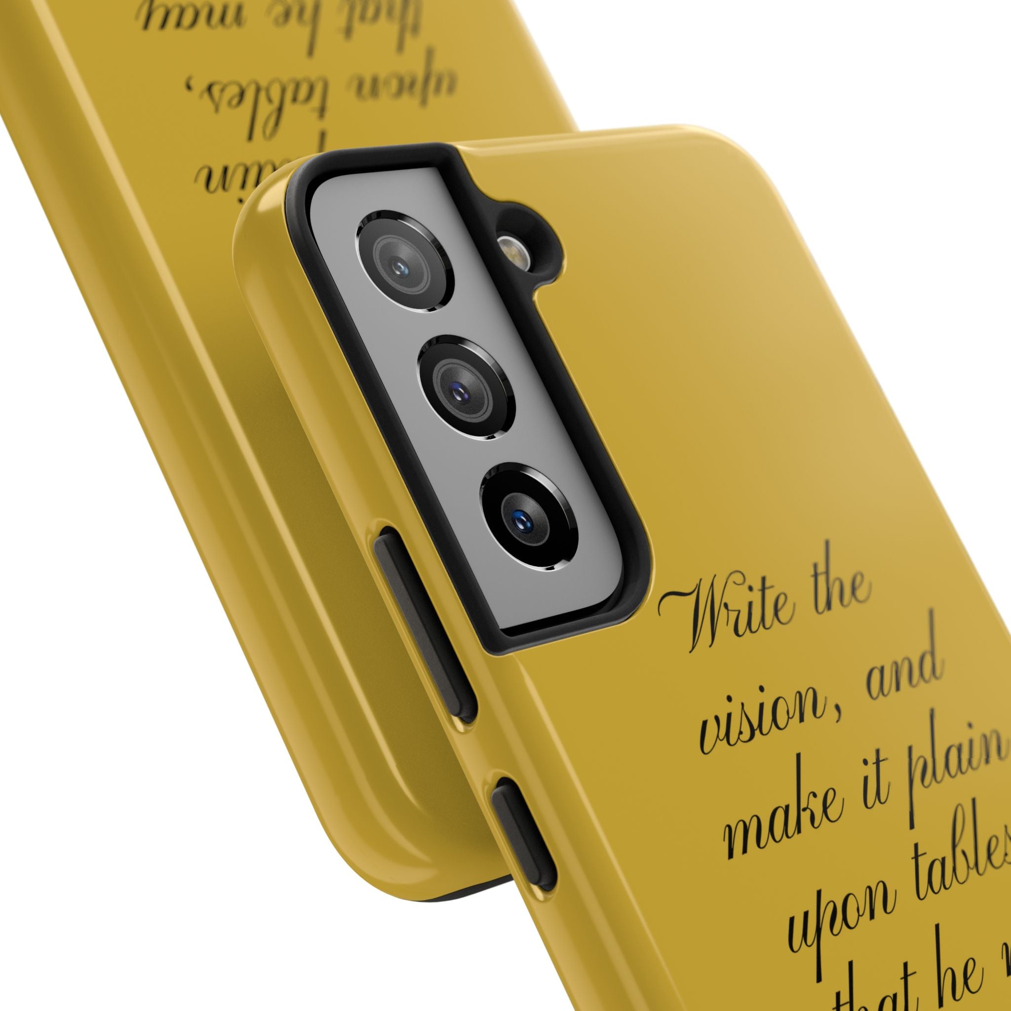 Habakkuk 2:2 Scriptural Tough Phone Case — "Write the vision" Christian Phone Cover