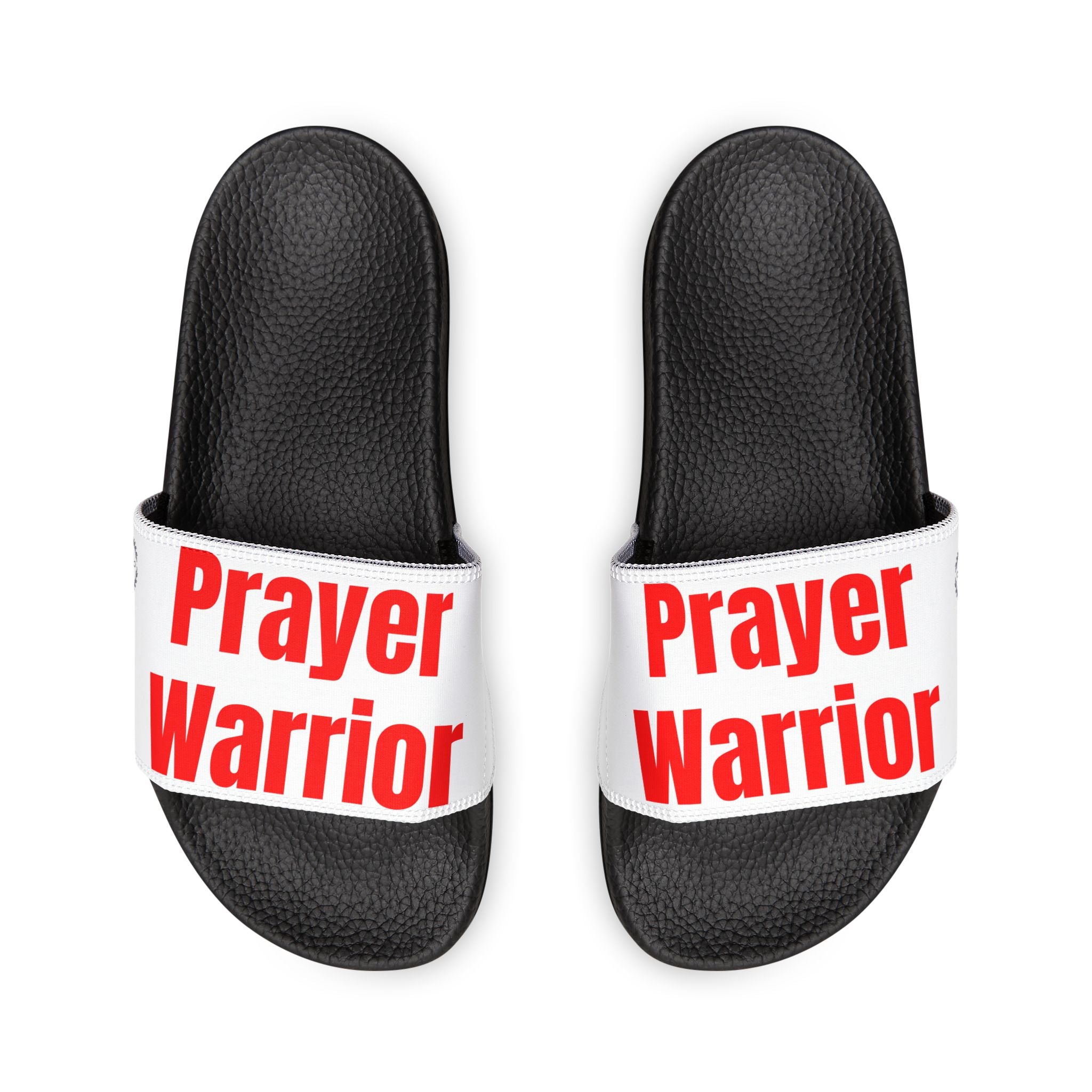 Prayer Warrior Slide Sandals for Men — Removable Strap Casual Beach & Pool Slides
