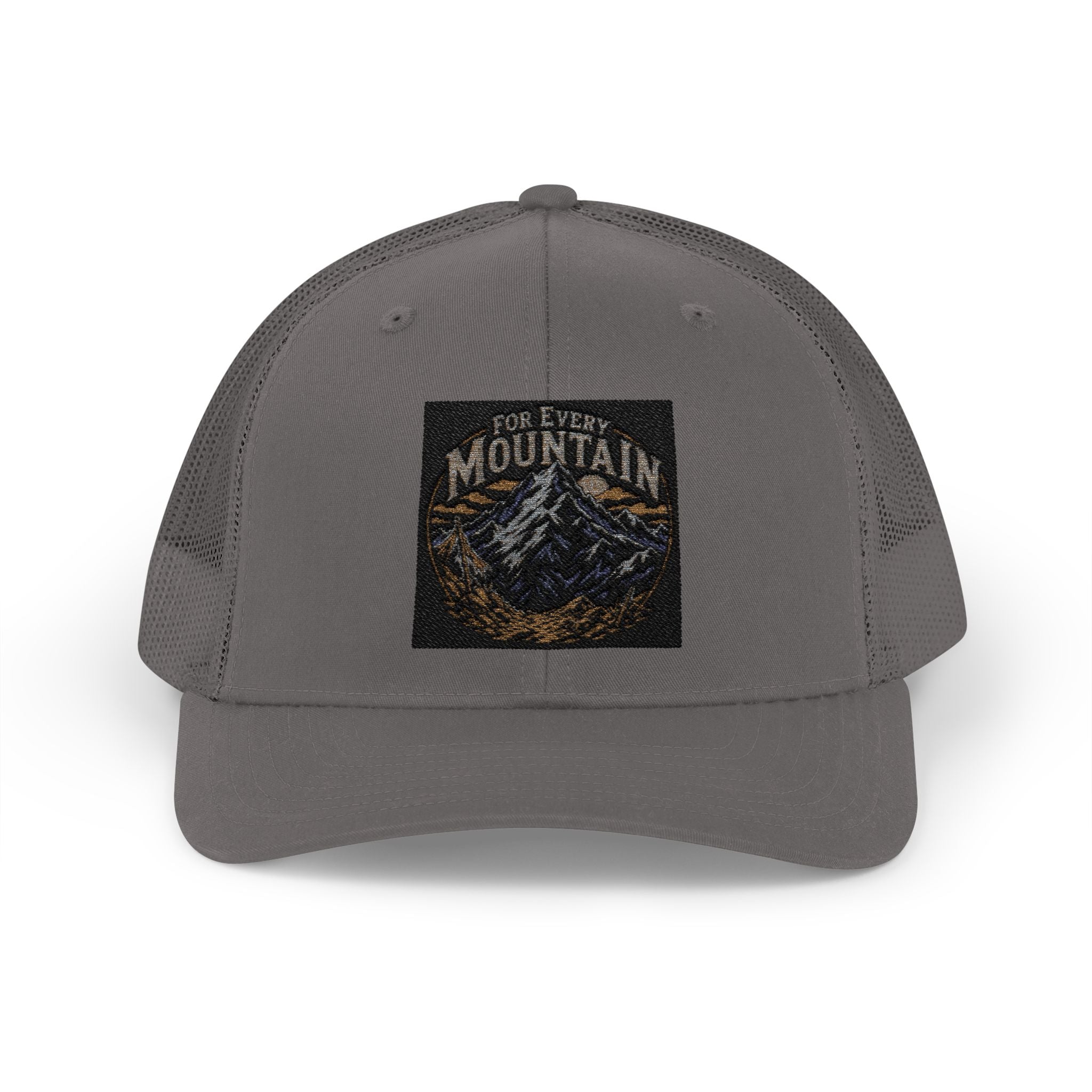 Mountain Patch Trucker Cap — Vintage Outdoor Snapback Hat