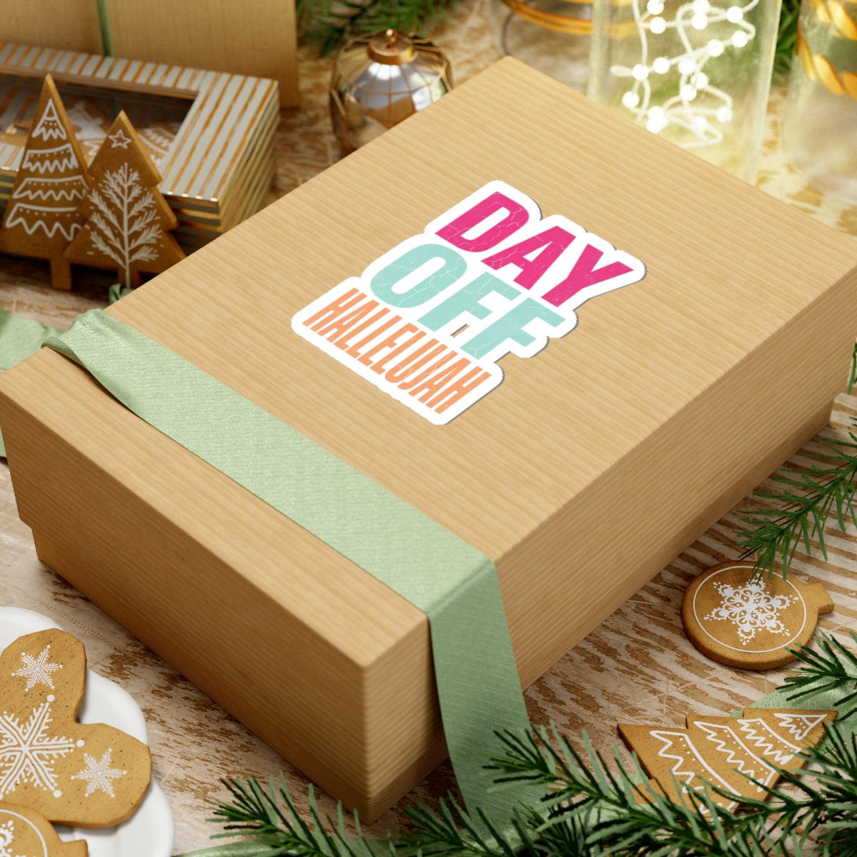 Day Off Hallelujah Sticker | Everything Hallelujah, Playful Gratitude Typography