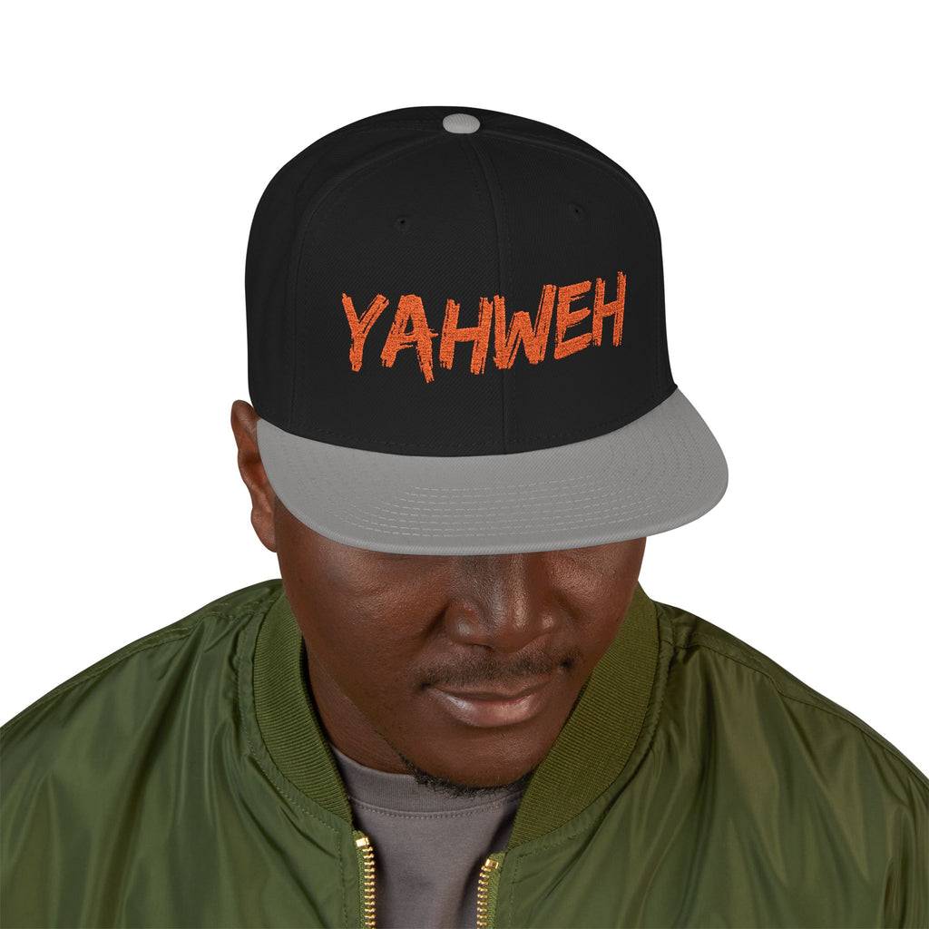 Embroidered "Yahweh" Snapback Hat - Streetwear Christian Cap