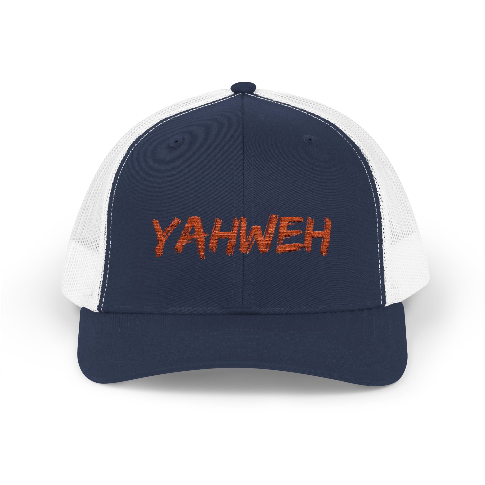 Yahweh Embroidered Trucker Cap (Mesh Back)