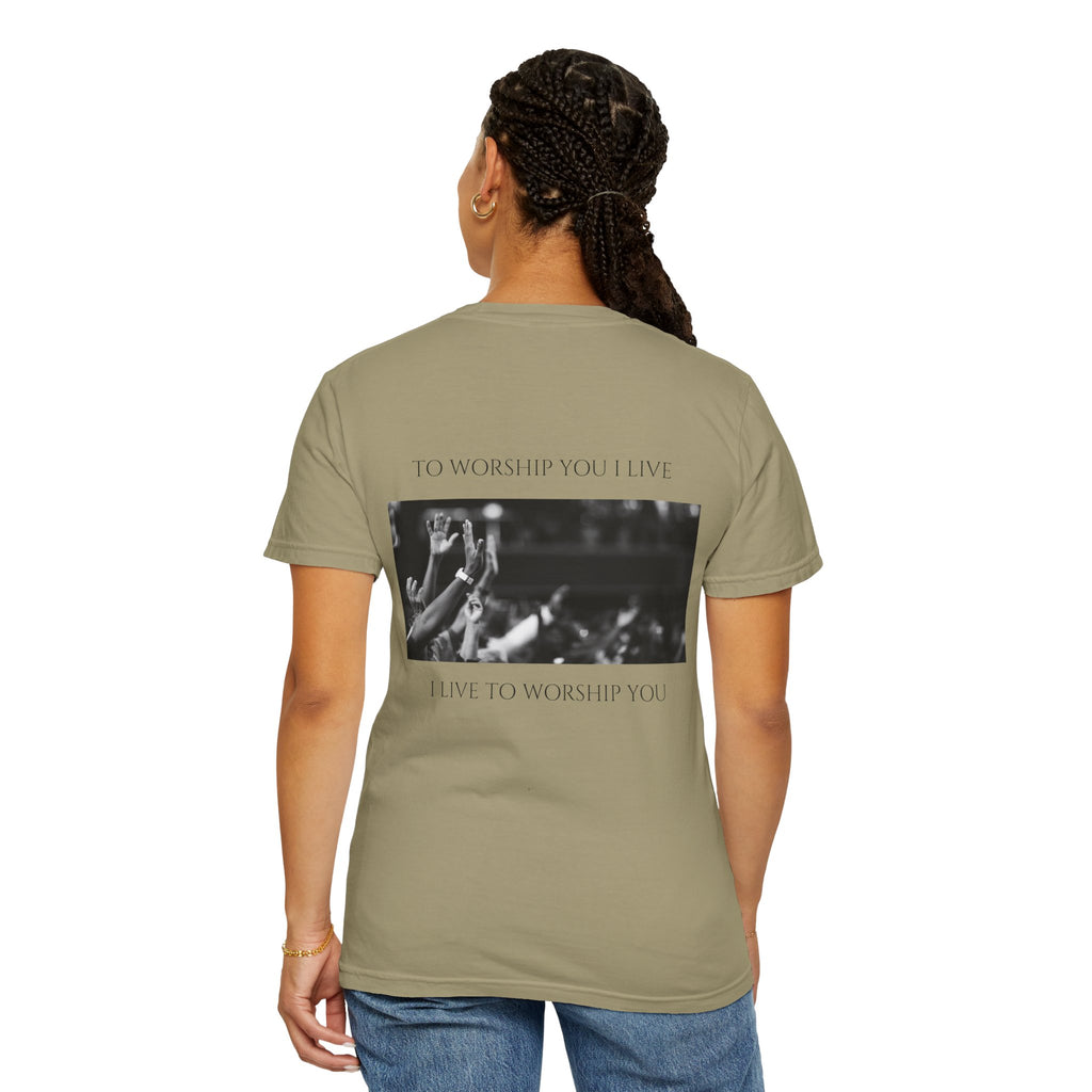 Worship Together T-Shirt — "To Worship You I Live" Graphic Tee