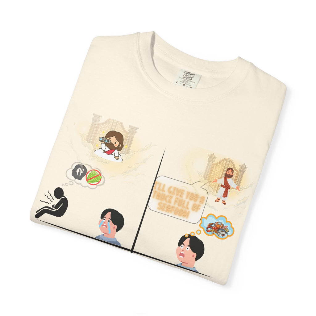 Graphic Panel T-Shirt — Cute Storyboard Illustrations "Make Room For Your Blessings"
