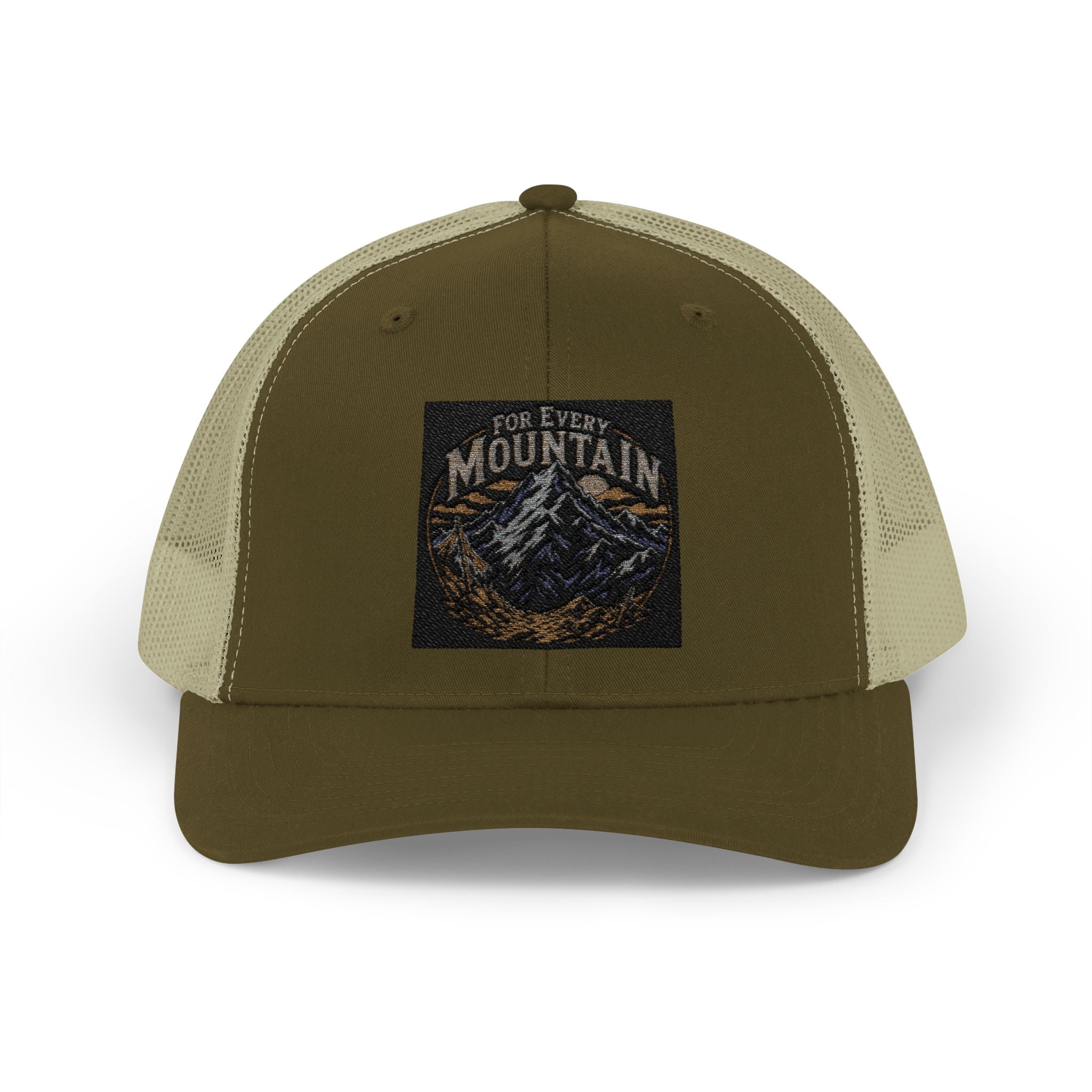 Mountain Patch Trucker Cap — Vintage Outdoor Snapback Hat