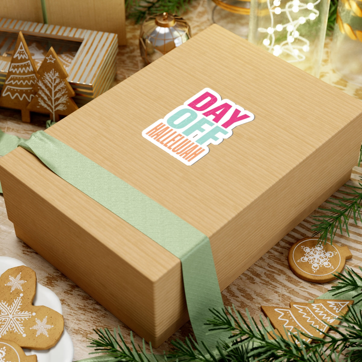 Day Off Hallelujah Sticker | Everything Hallelujah, Playful Gratitude Typography