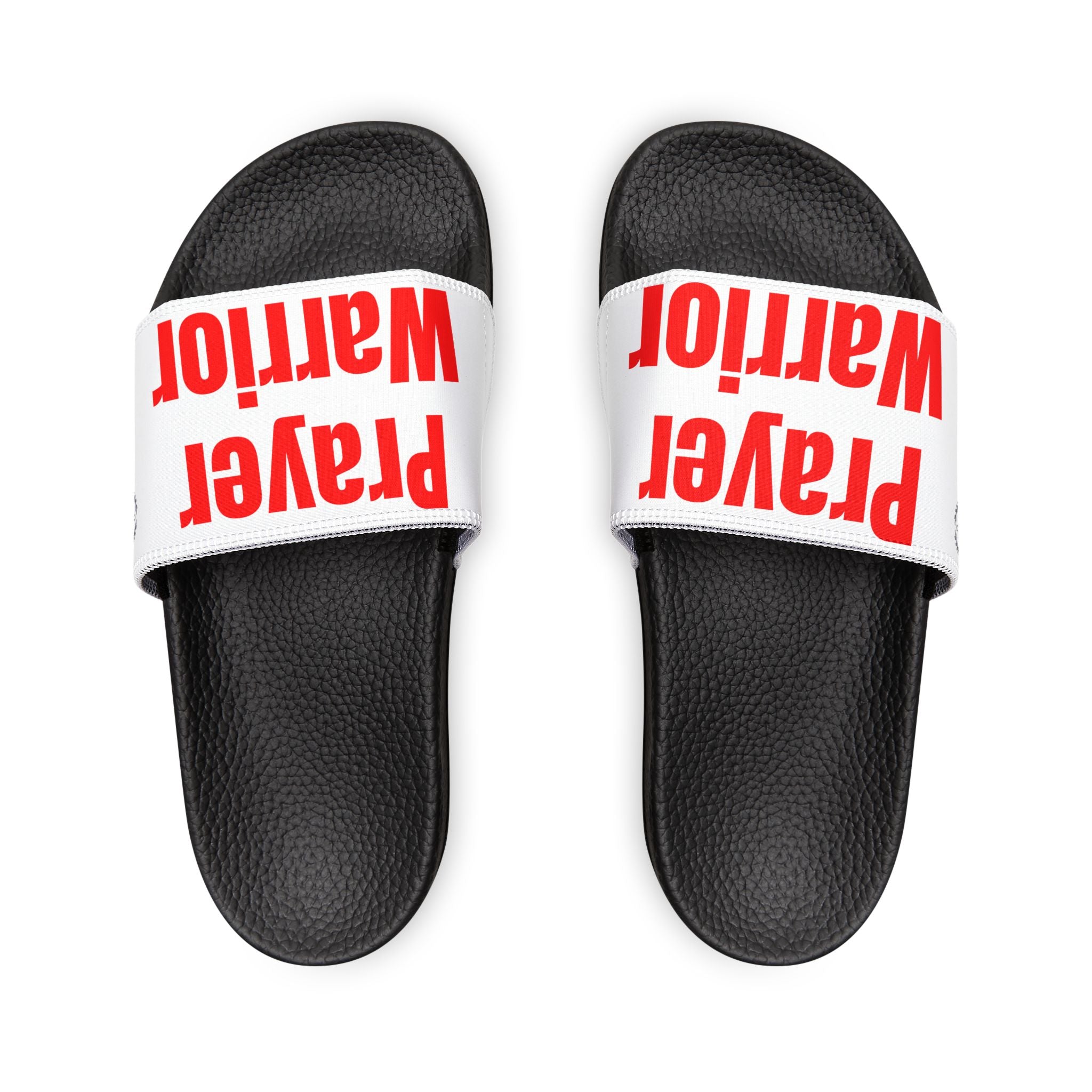 Prayer Warrior Slide Sandals for Men — Removable Strap Casual Beach & Pool Slides