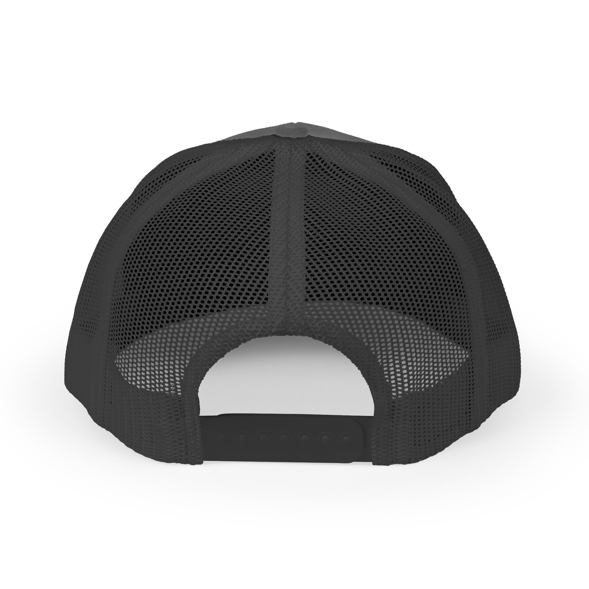 Romans 8:28 Trucker Cap — Christian Faith Snapback Hat Mesh Back